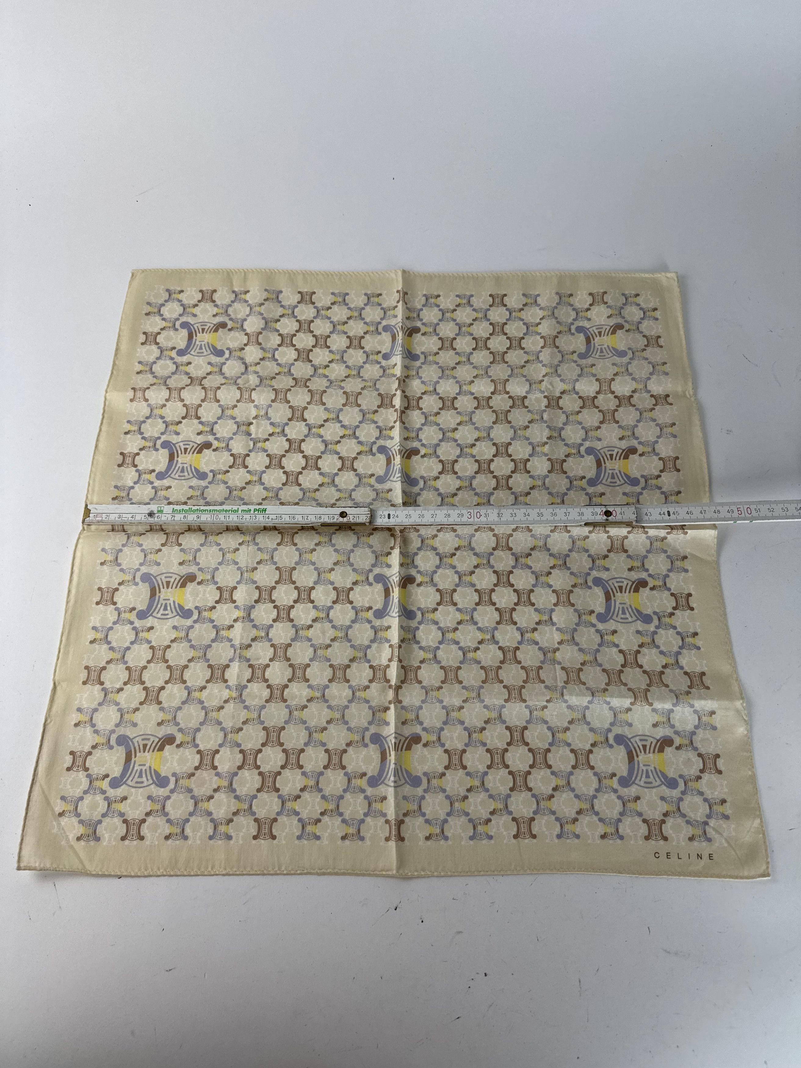 Dior Vintage Celine Monogramm Scarf white beige Size ONE SIZE - 7 Thumbnail
