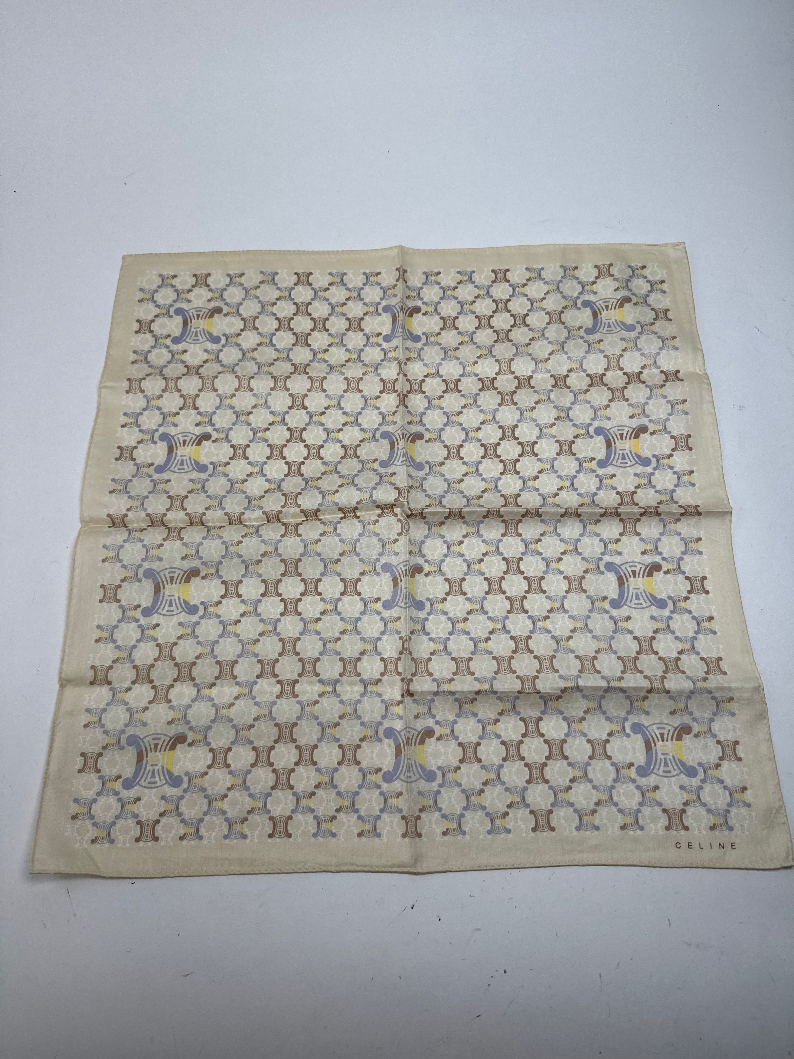 Dior Vintage Celine Monogramm Scarf white beige Size ONE SIZE - 9 Thumbnail