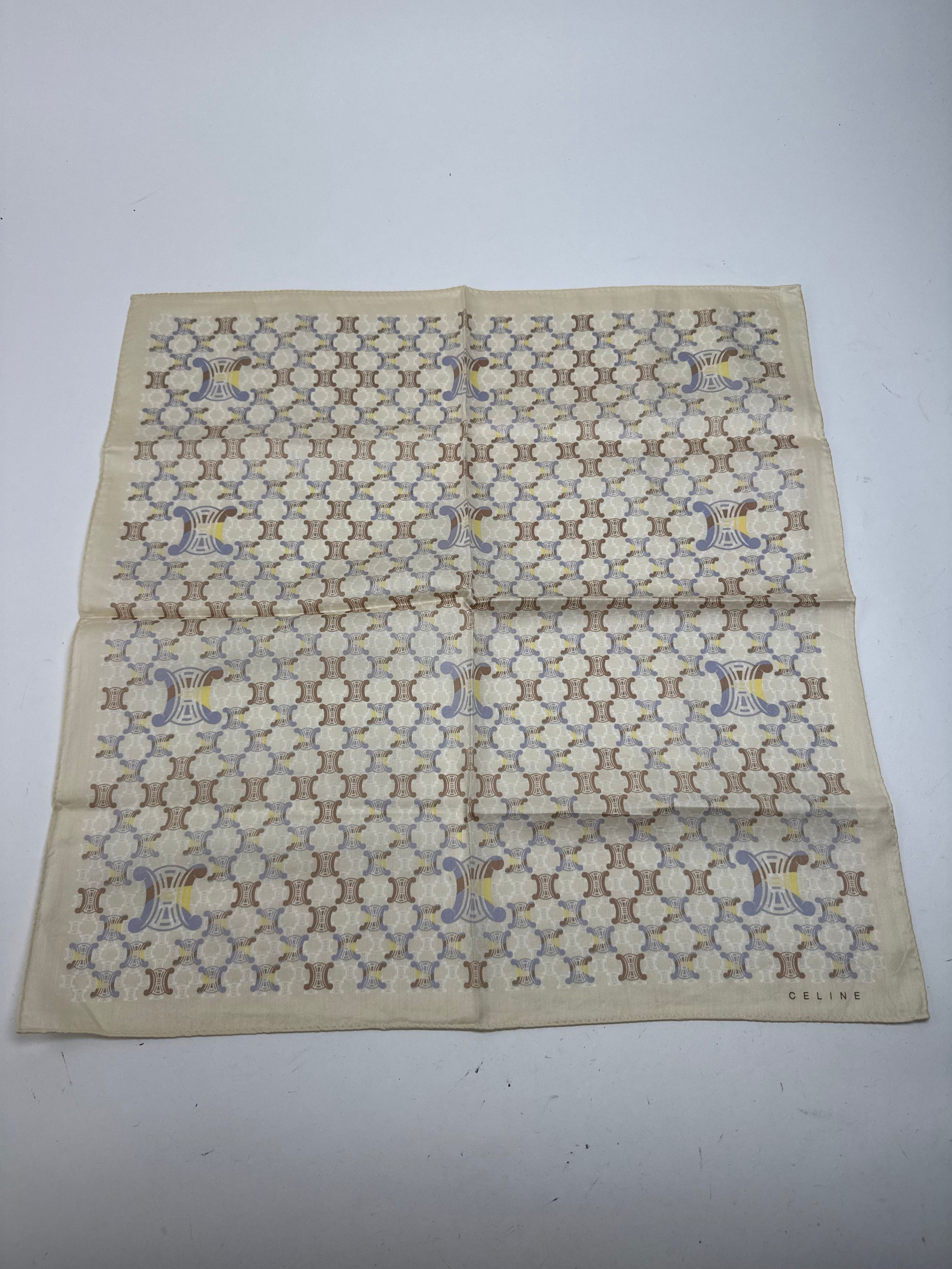 Dior Vintage Celine Monogramm Scarf white beige Size ONE SIZE - 4 Thumbnail