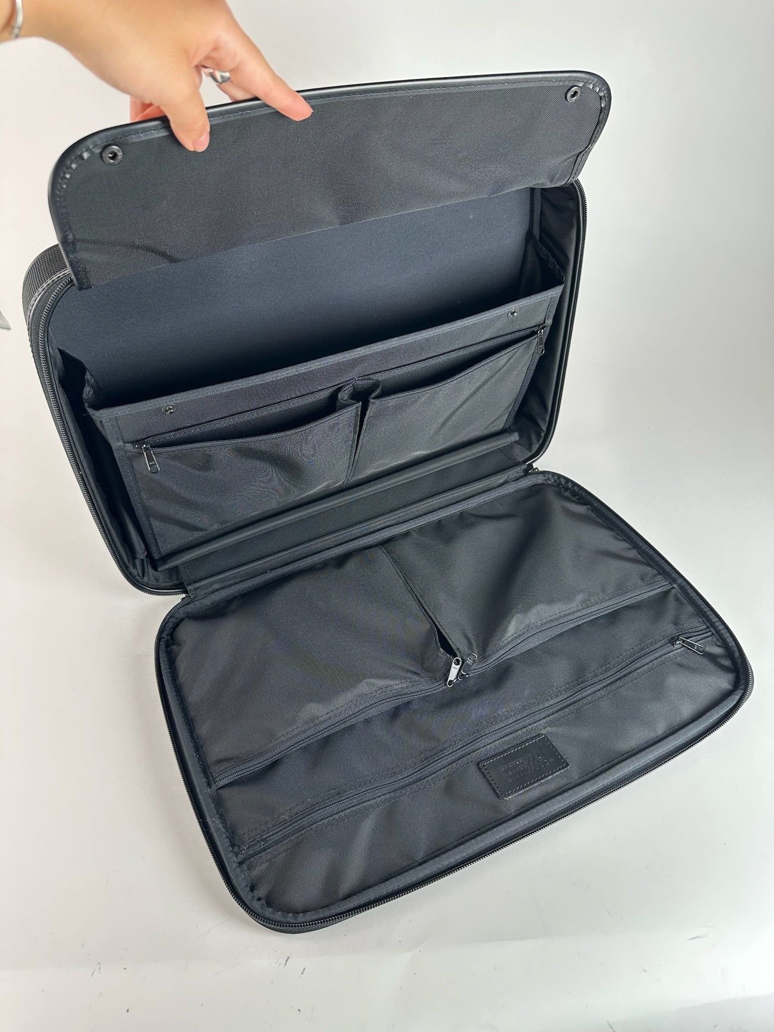 Issey Miyake Vintage Canvas Leather Suitcase Black Size ONE SIZE - 9 Thumbnail