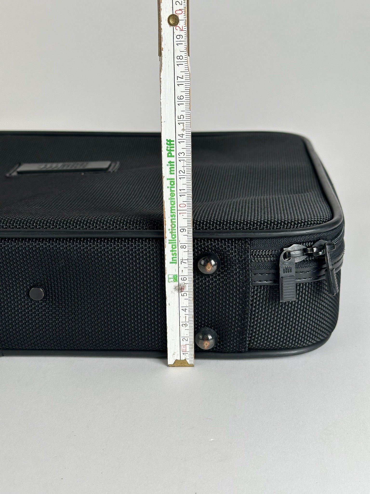 Issey Miyake Vintage Canvas Leather Suitcase Black Size ONE SIZE - 7 Thumbnail