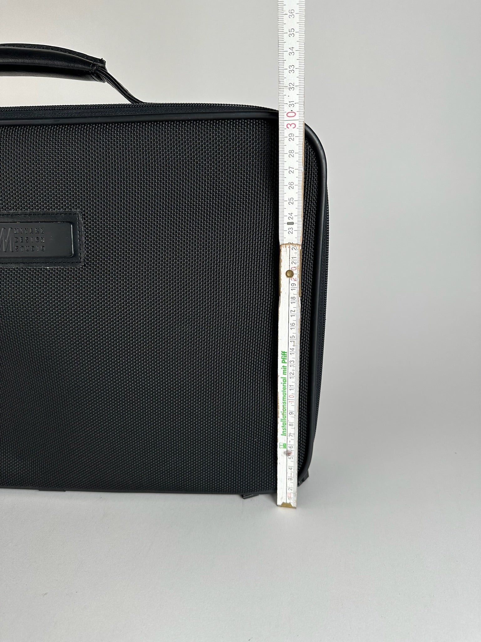 Issey Miyake Vintage Canvas Leather Suitcase Black Size ONE SIZE - 4 Thumbnail