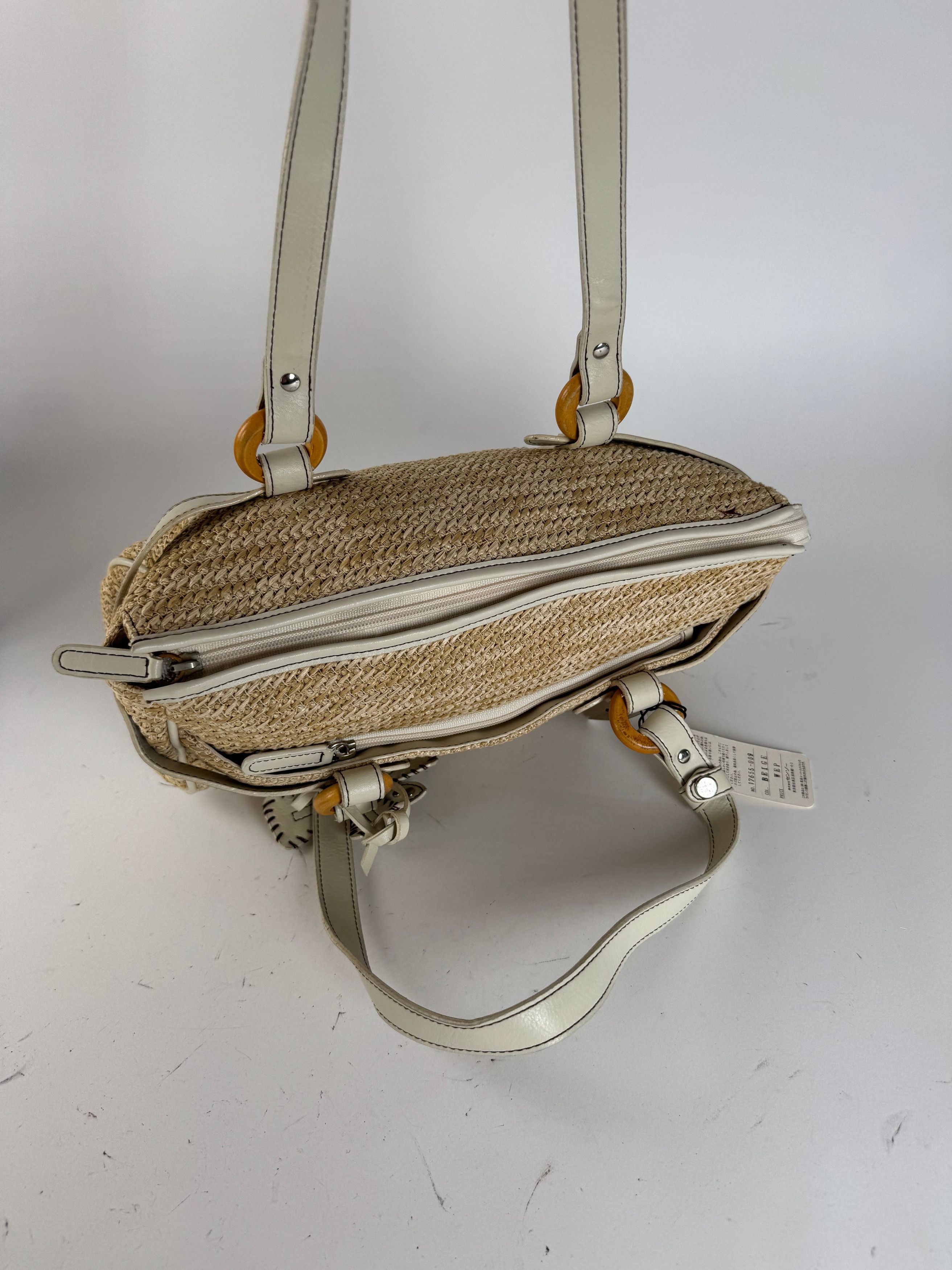Kansai Yamamoto Vintage Handbag beige white Size ONE SIZE - 15 Thumbnail