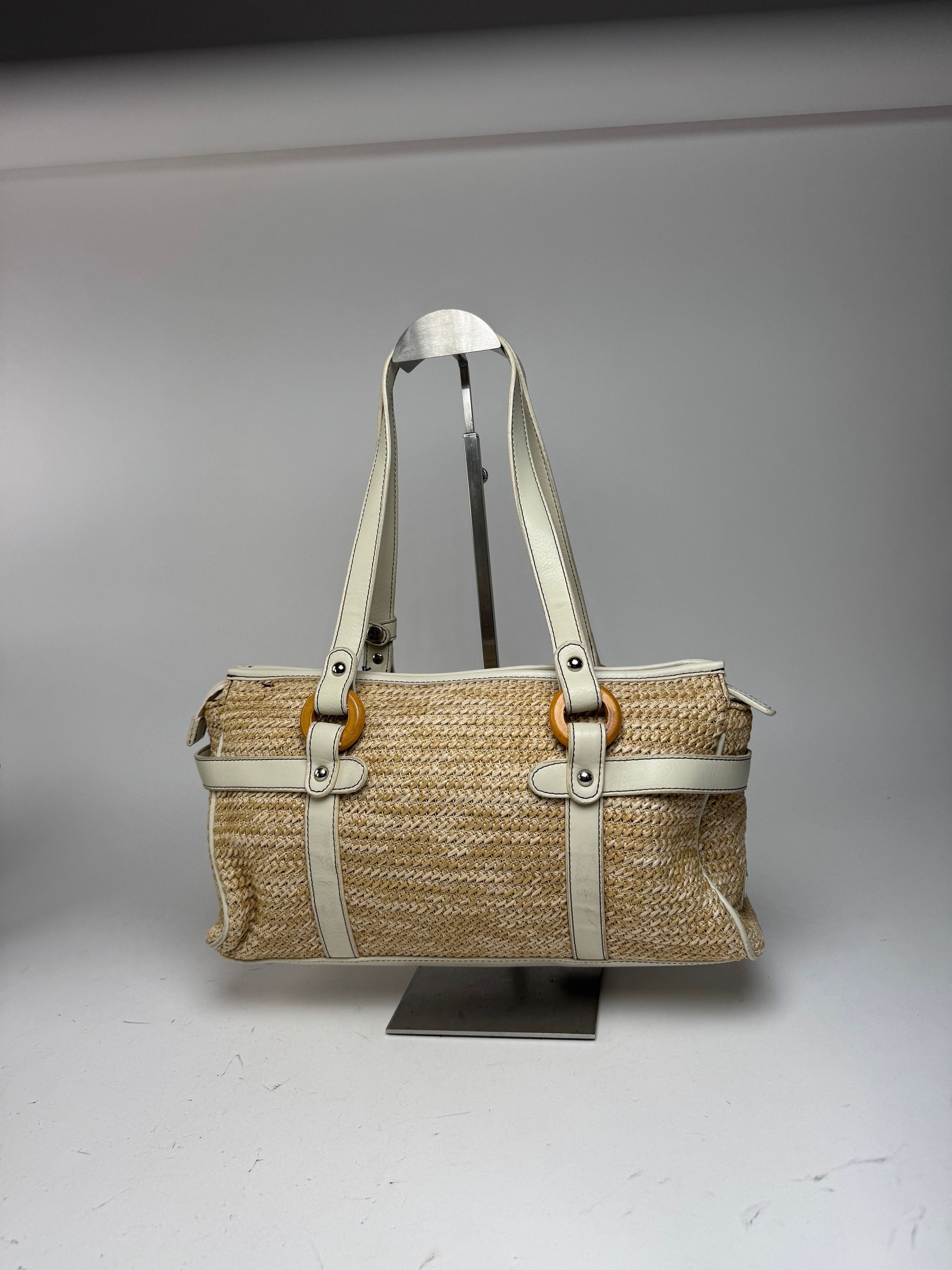 Kansai Yamamoto Vintage Handbag beige white Size ONE SIZE - 9 Thumbnail