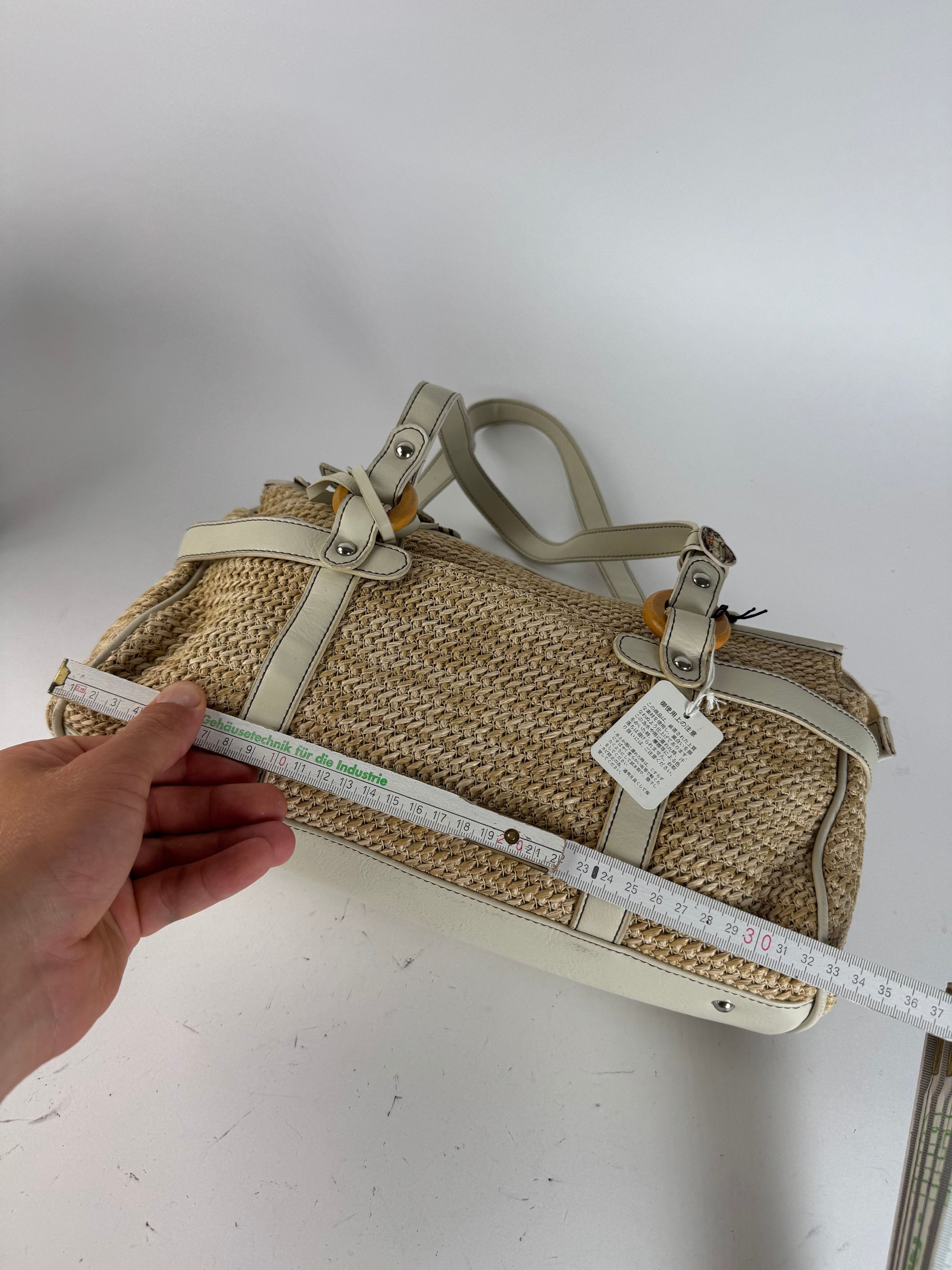 Kansai Yamamoto Vintage Handbag beige white Size ONE SIZE - 12 Thumbnail