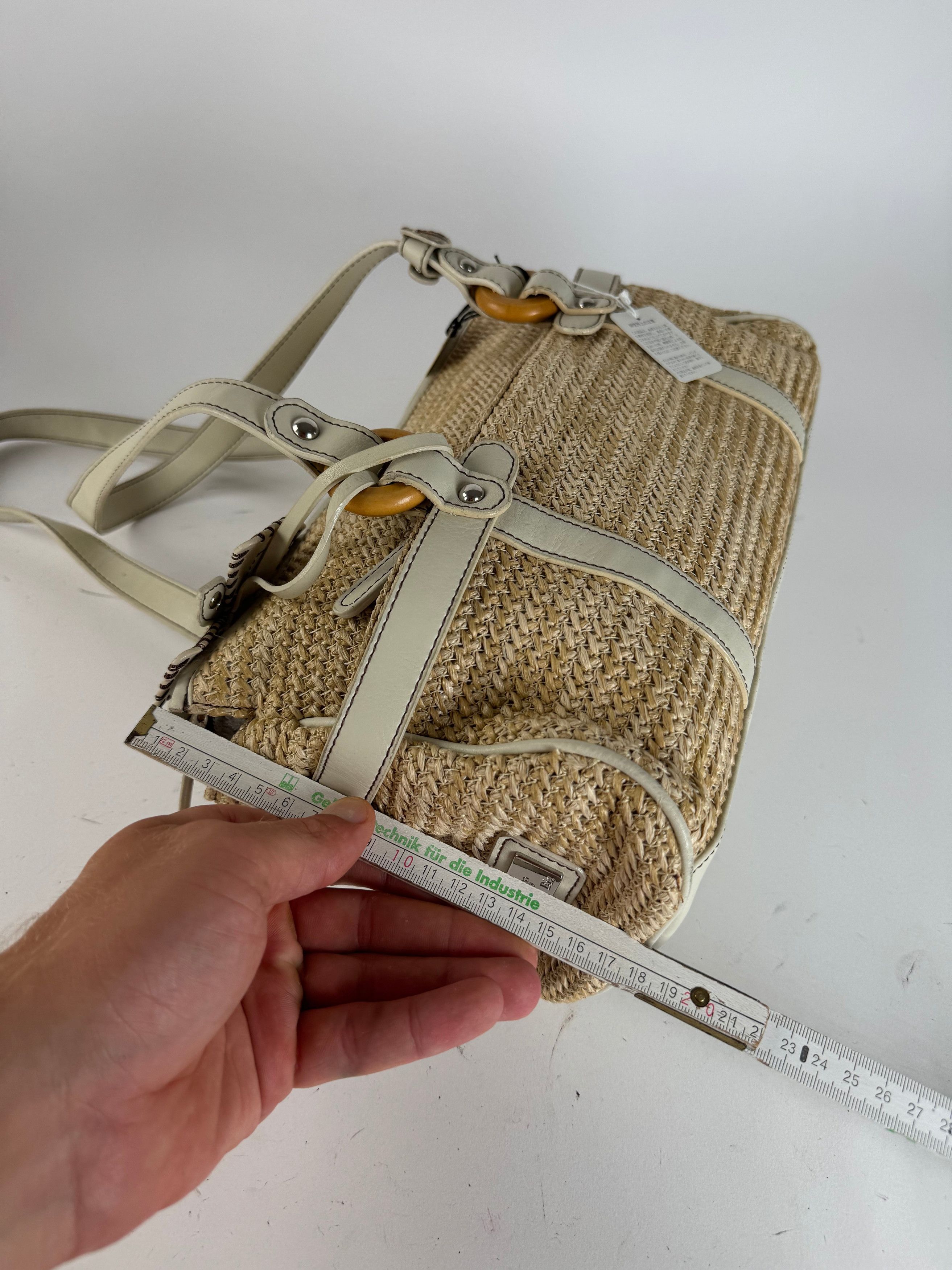 Kansai Yamamoto Vintage Handbag beige white Size ONE SIZE - 13 Thumbnail