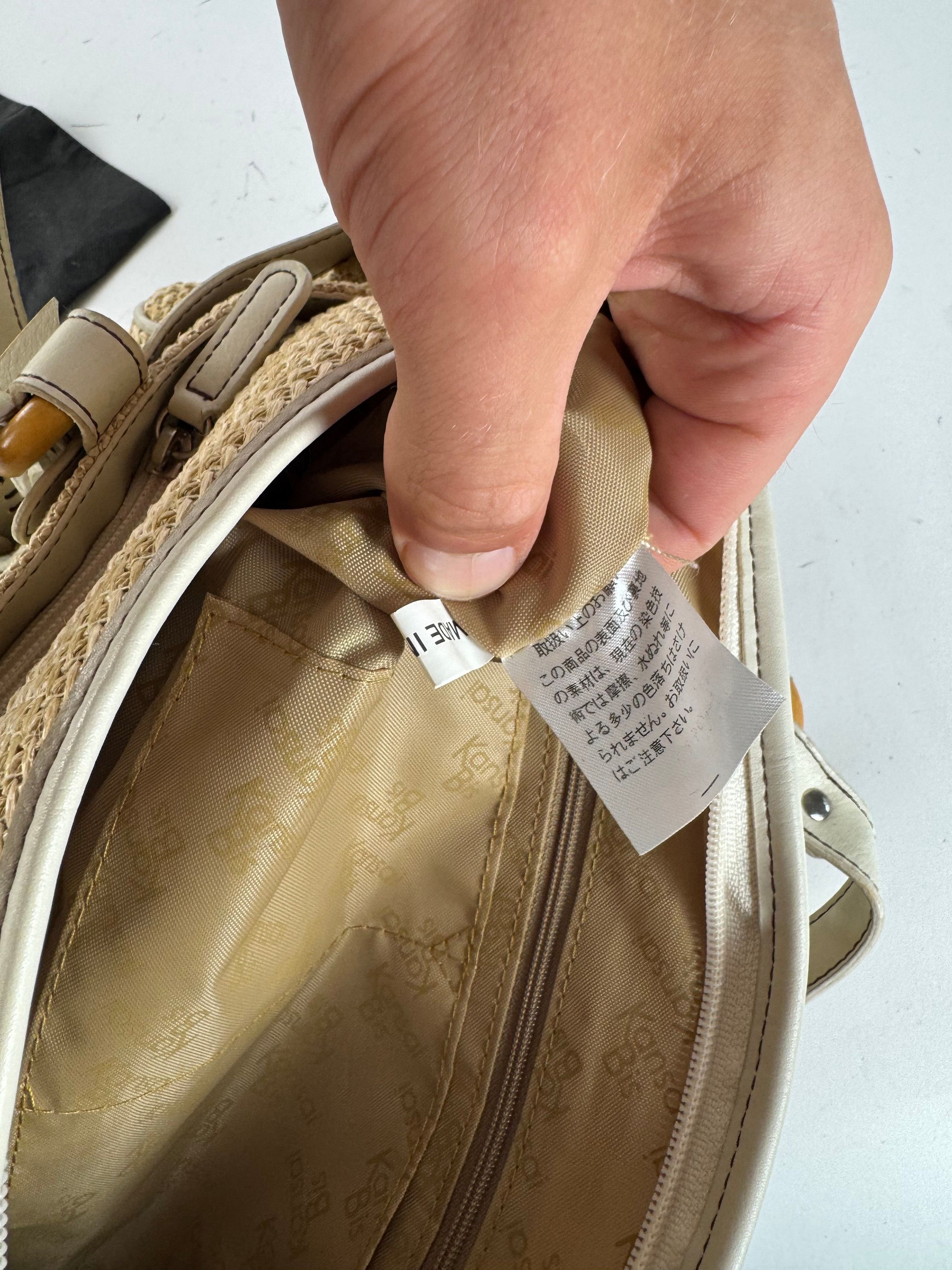 Kansai Yamamoto Vintage Handbag beige white Size ONE SIZE - 4 Thumbnail