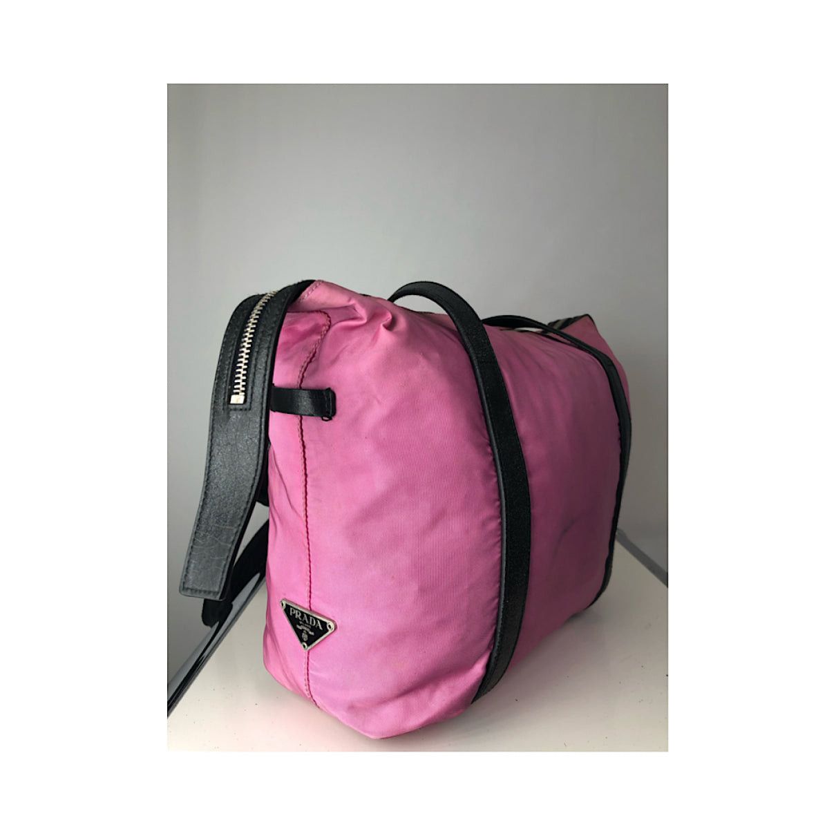 Prada Re-Edition 1995 Pink Polyester Handbag Size ONE SIZE - 2 Thumbnail