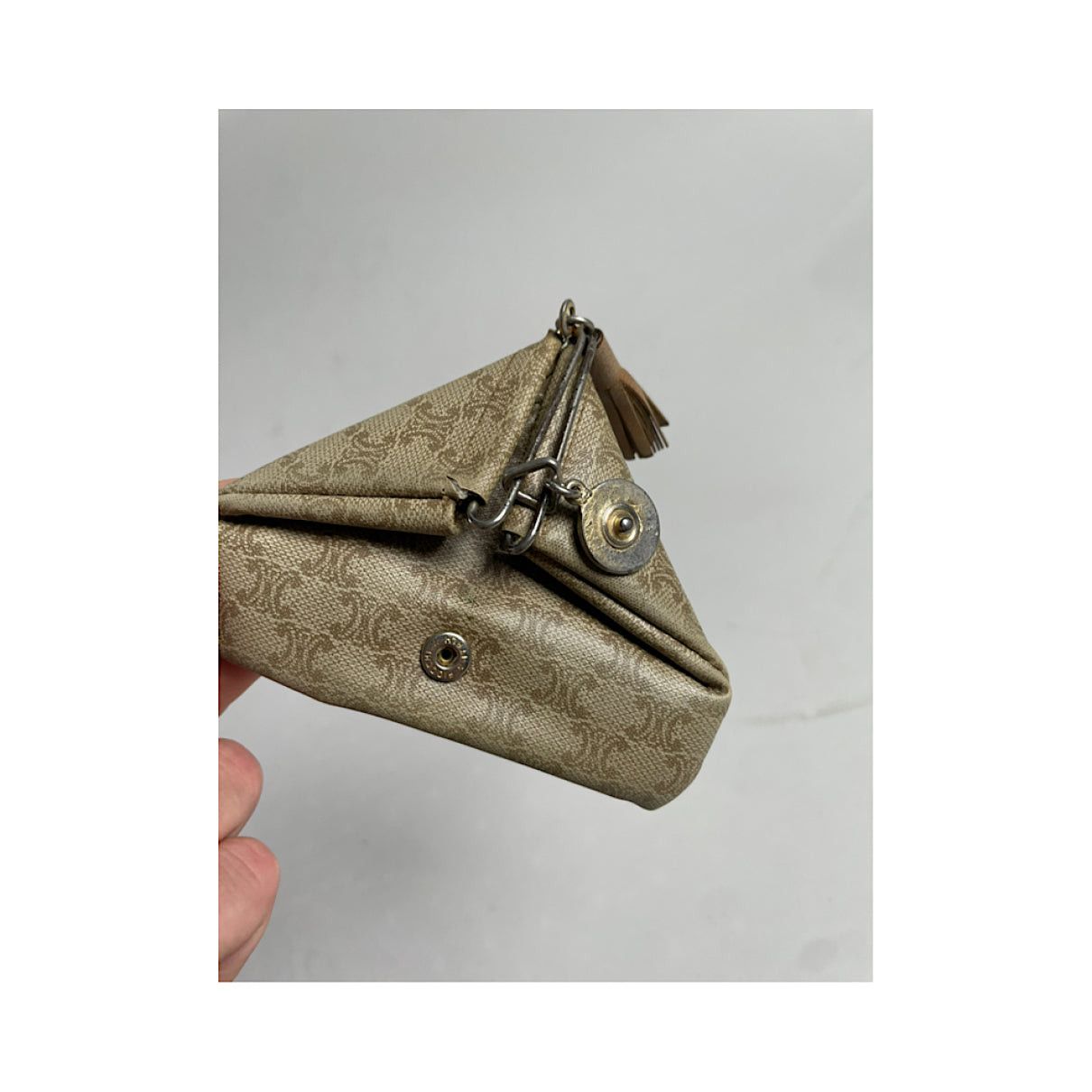 Celine Triomphe Beige Leather Wallet Size ONE SIZE - 5 Thumbnail