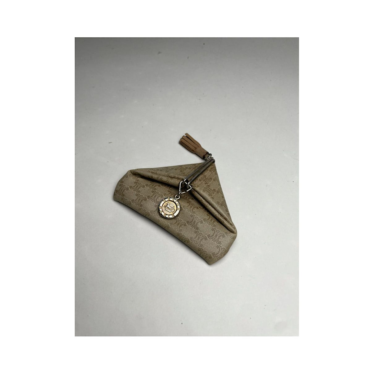 Celine Triomphe Beige Leather Wallet Size ONE SIZE - 3 Thumbnail