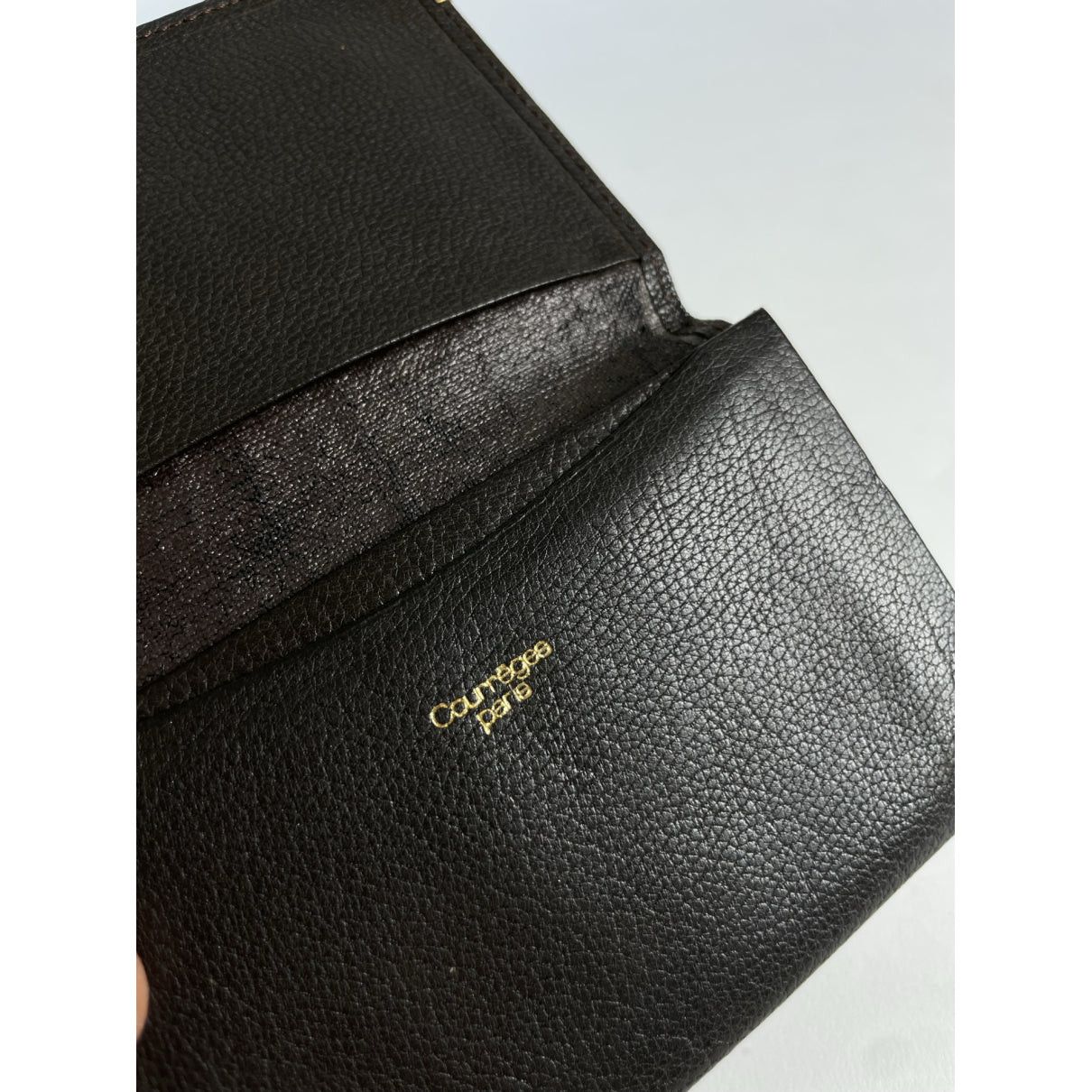 Courreges Courrèges Black Leather Purse Size ONE SIZE - 4 Thumbnail