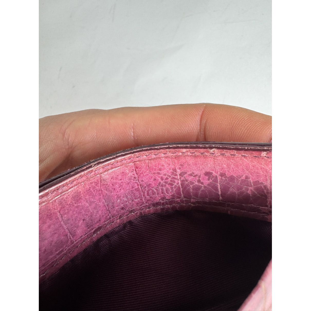 Miu Miu Pink Leather Purse Size ONE SIZE - 4 Thumbnail
