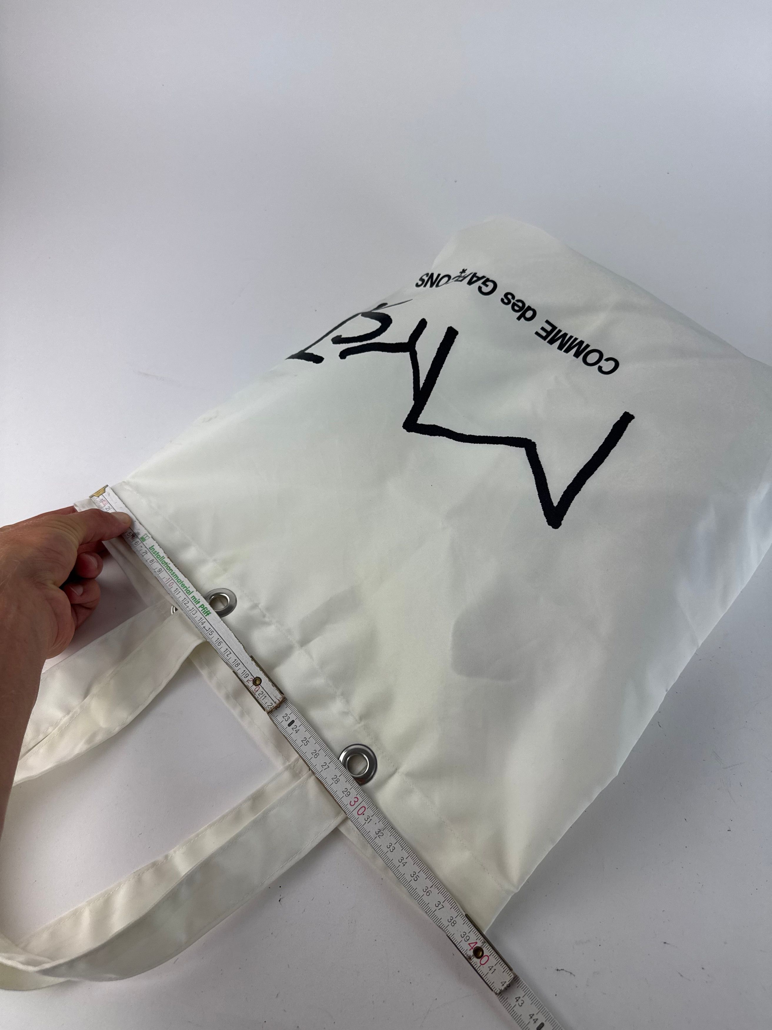 Comme des Garcons Vintage Comme Des Garçons Polyester tote bag white black Size ONE SIZE - 13 Thumbnail