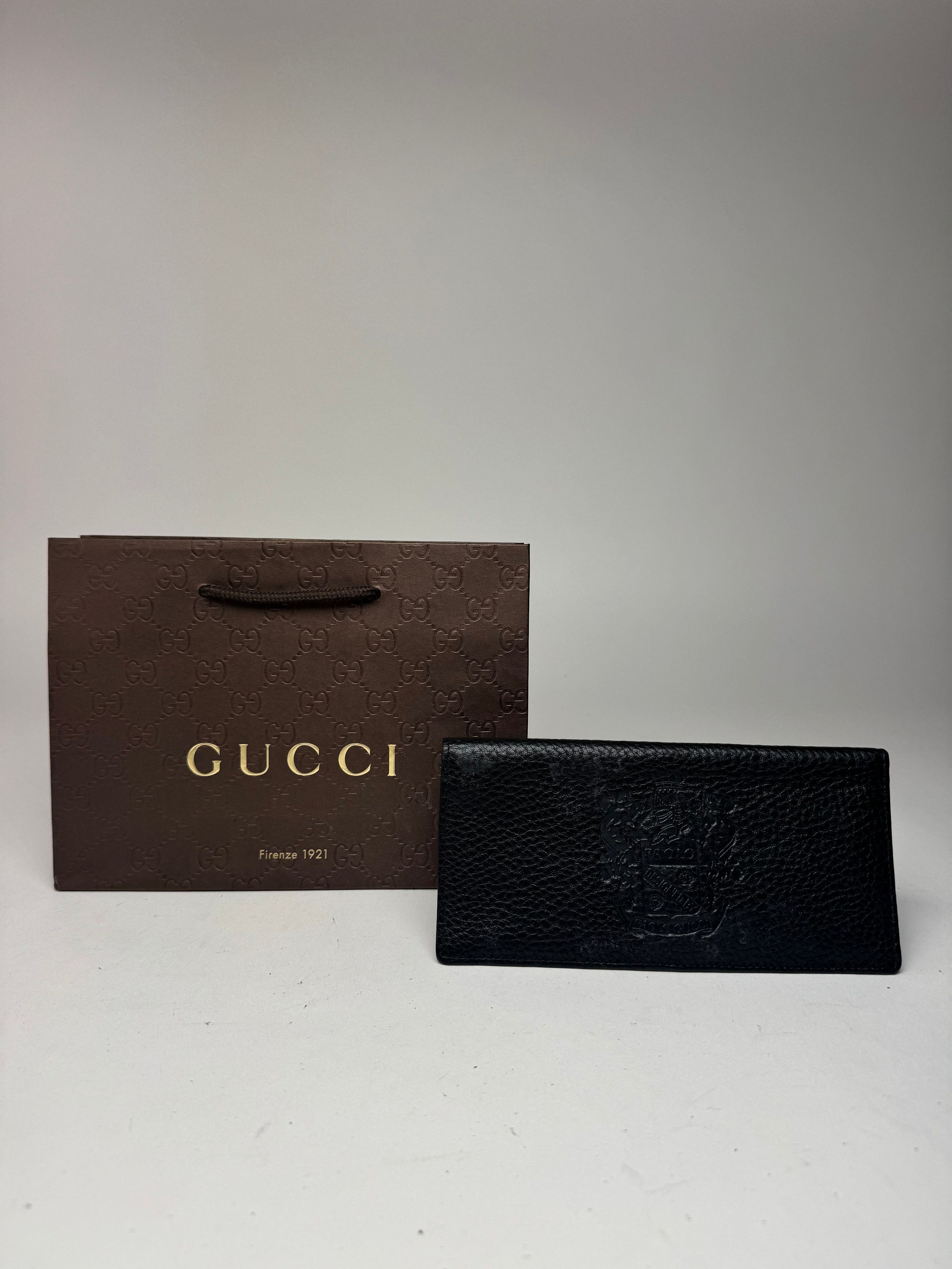 Gucci Vintage Paolo Leather Card Holder / ID holder black Size ONE SIZE - 7 Thumbnail