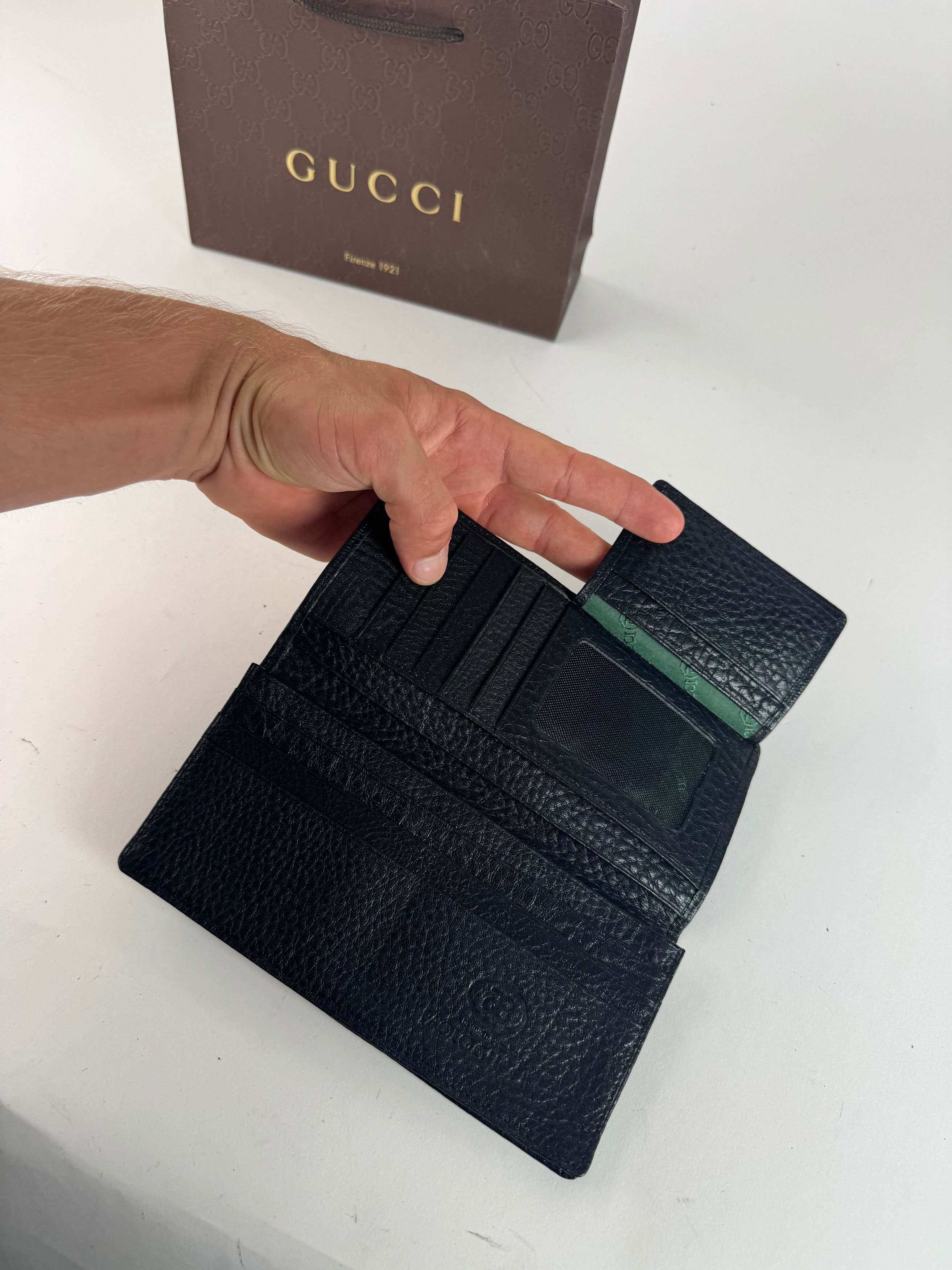 Gucci Vintage Paolo Leather Card Holder / ID holder black Size ONE SIZE - 10 Thumbnail