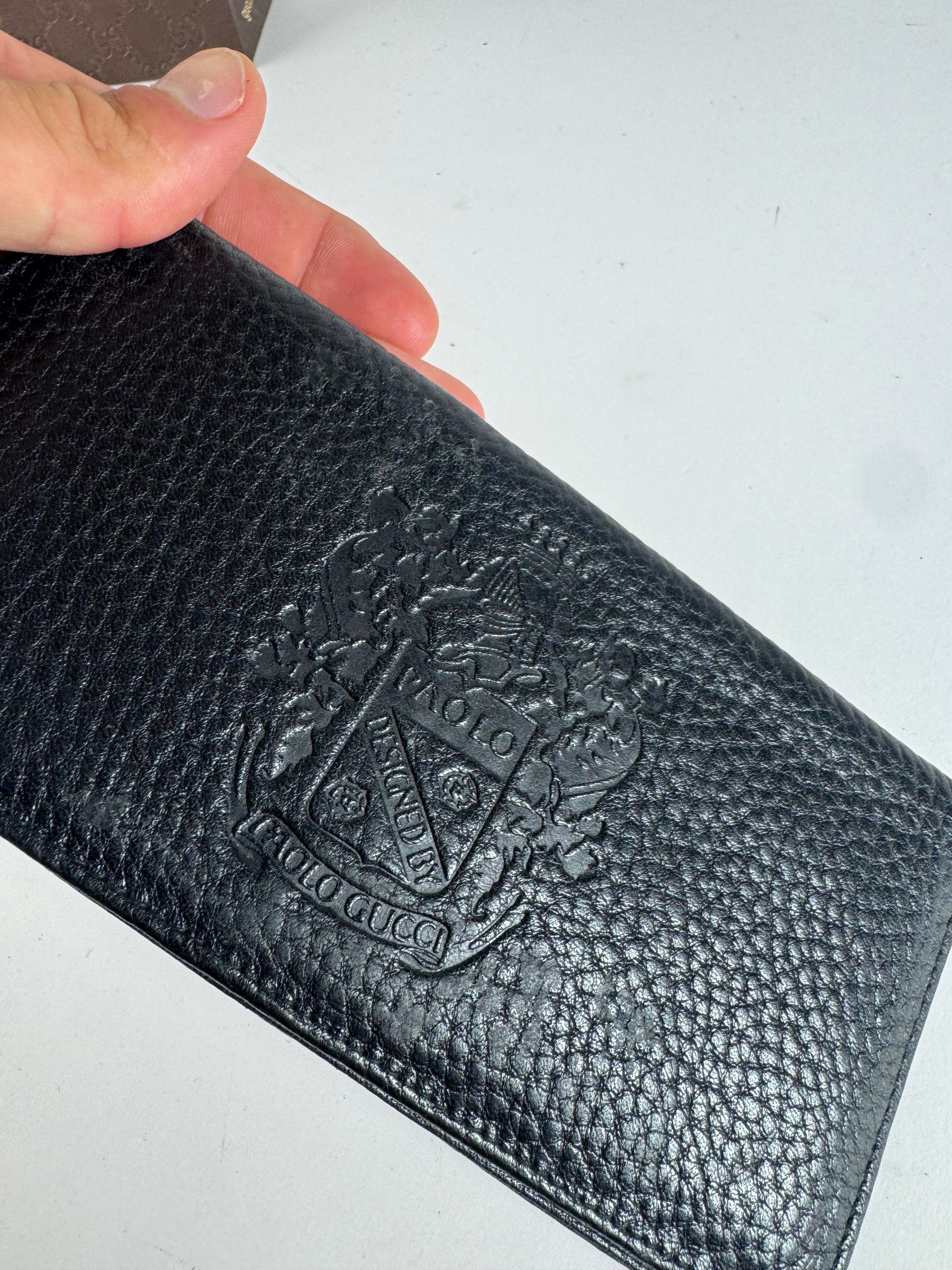 Gucci Vintage Paolo Leather Card Holder / ID holder black Size ONE SIZE - 4 Thumbnail
