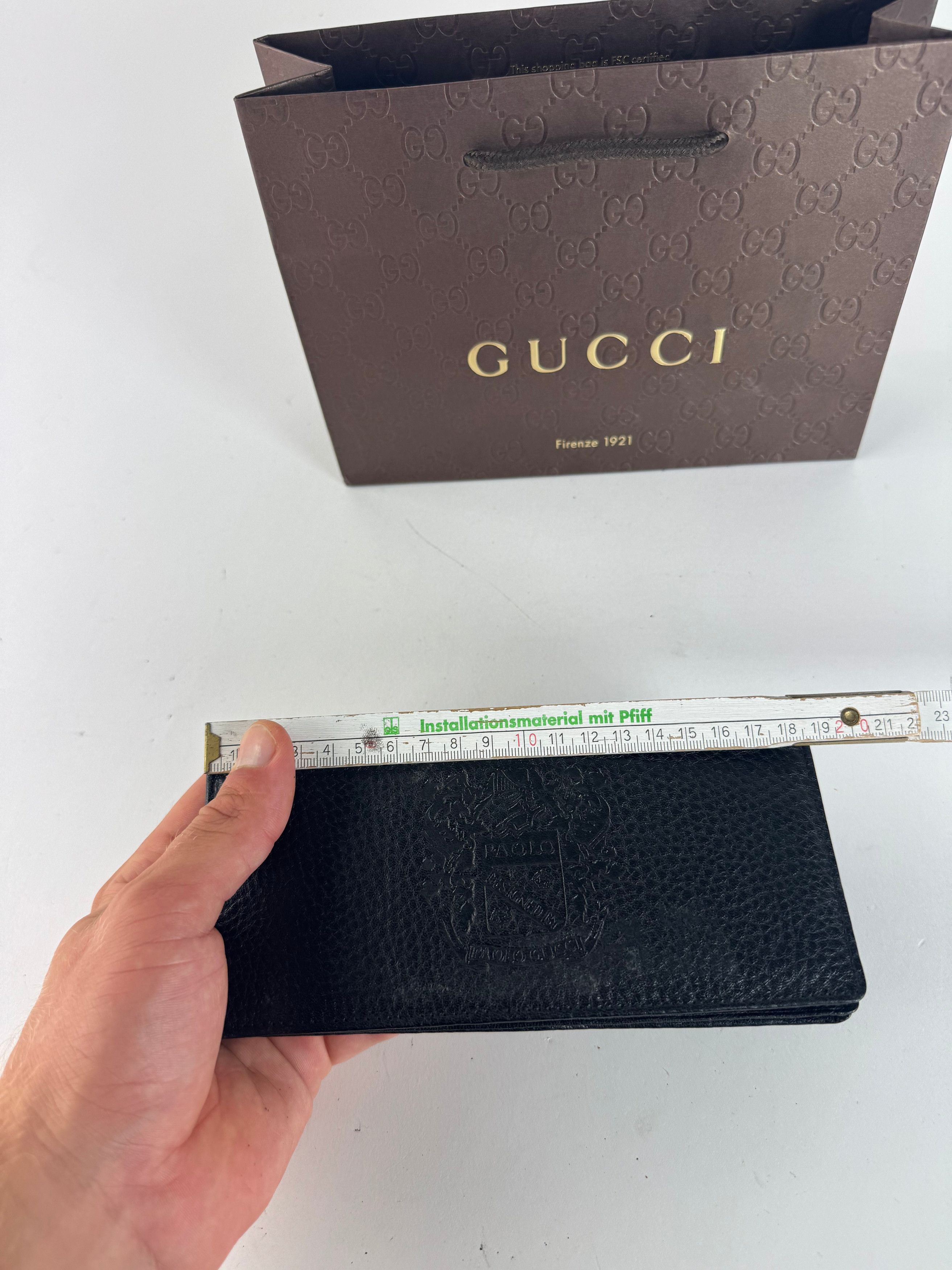 Gucci Vintage Paolo Leather Card Holder / ID holder black Size ONE SIZE - 12 Thumbnail