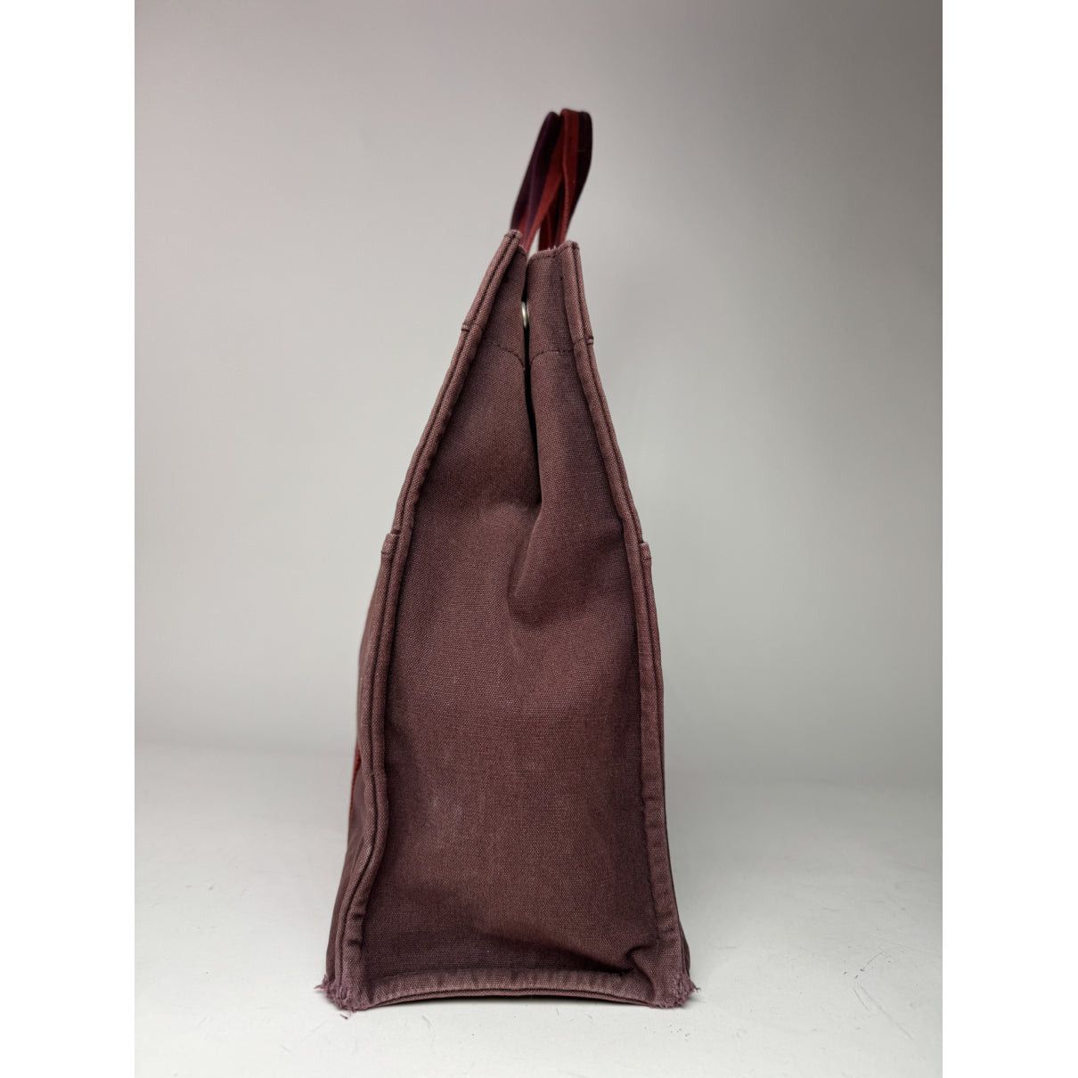 Other Hermès Burgundy Cotton Travel Bag Size ONE SIZE - 3 Thumbnail