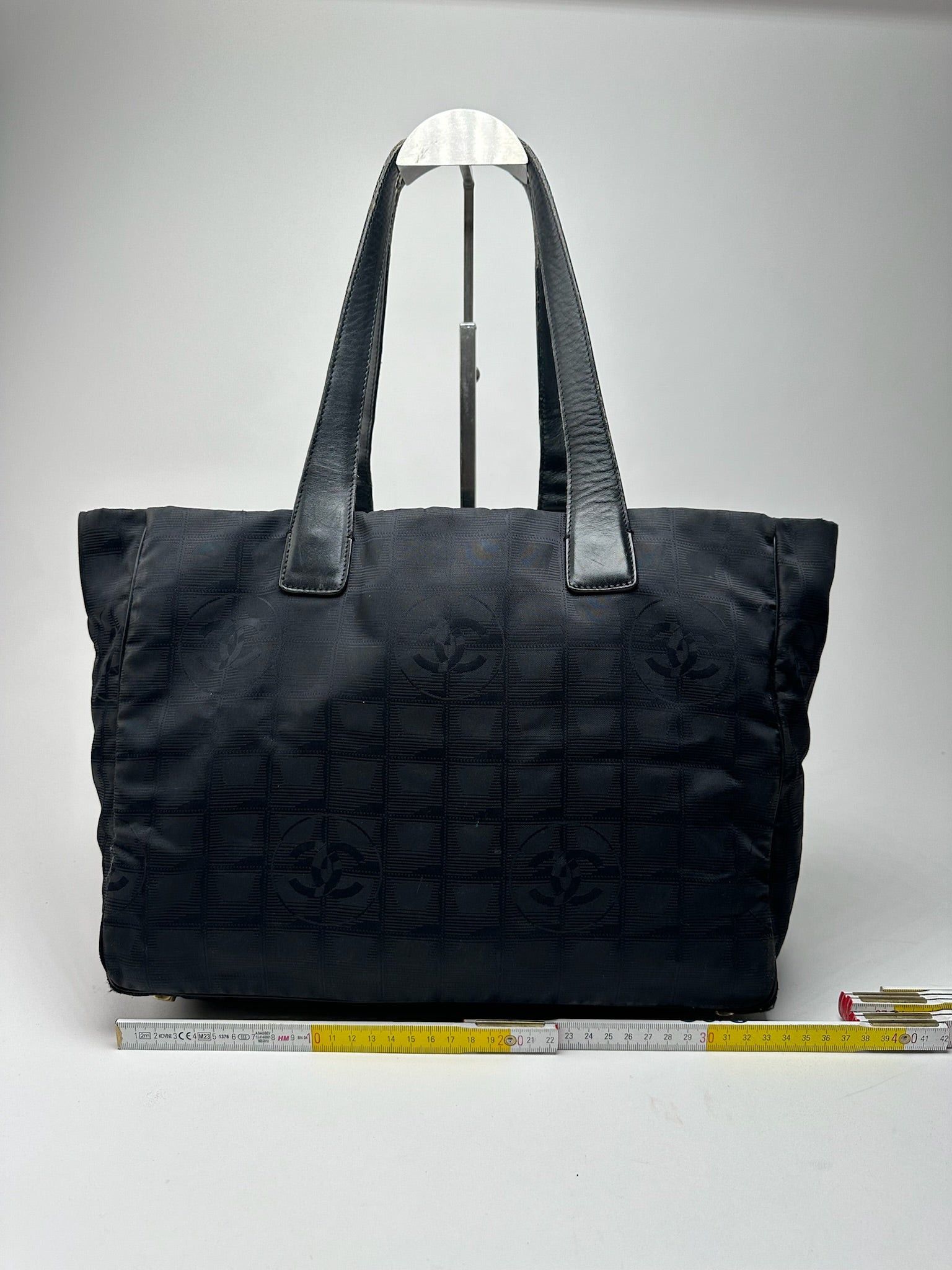 Chanel Vintage Canvas Monogram shopper black Size ONE SIZE - 12 Thumbnail