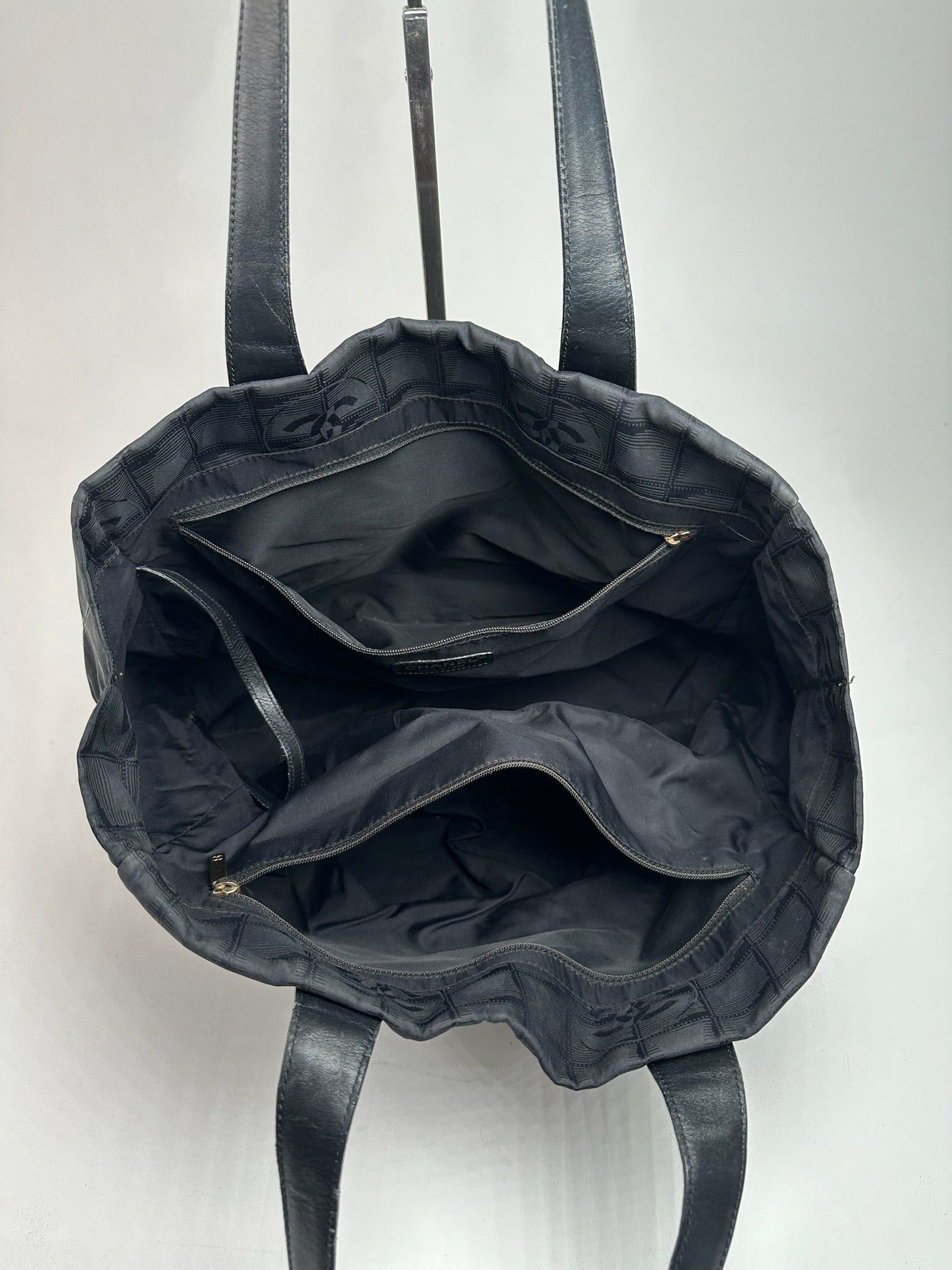 Chanel Vintage Canvas Monogram shopper black Size ONE SIZE - 6 Thumbnail