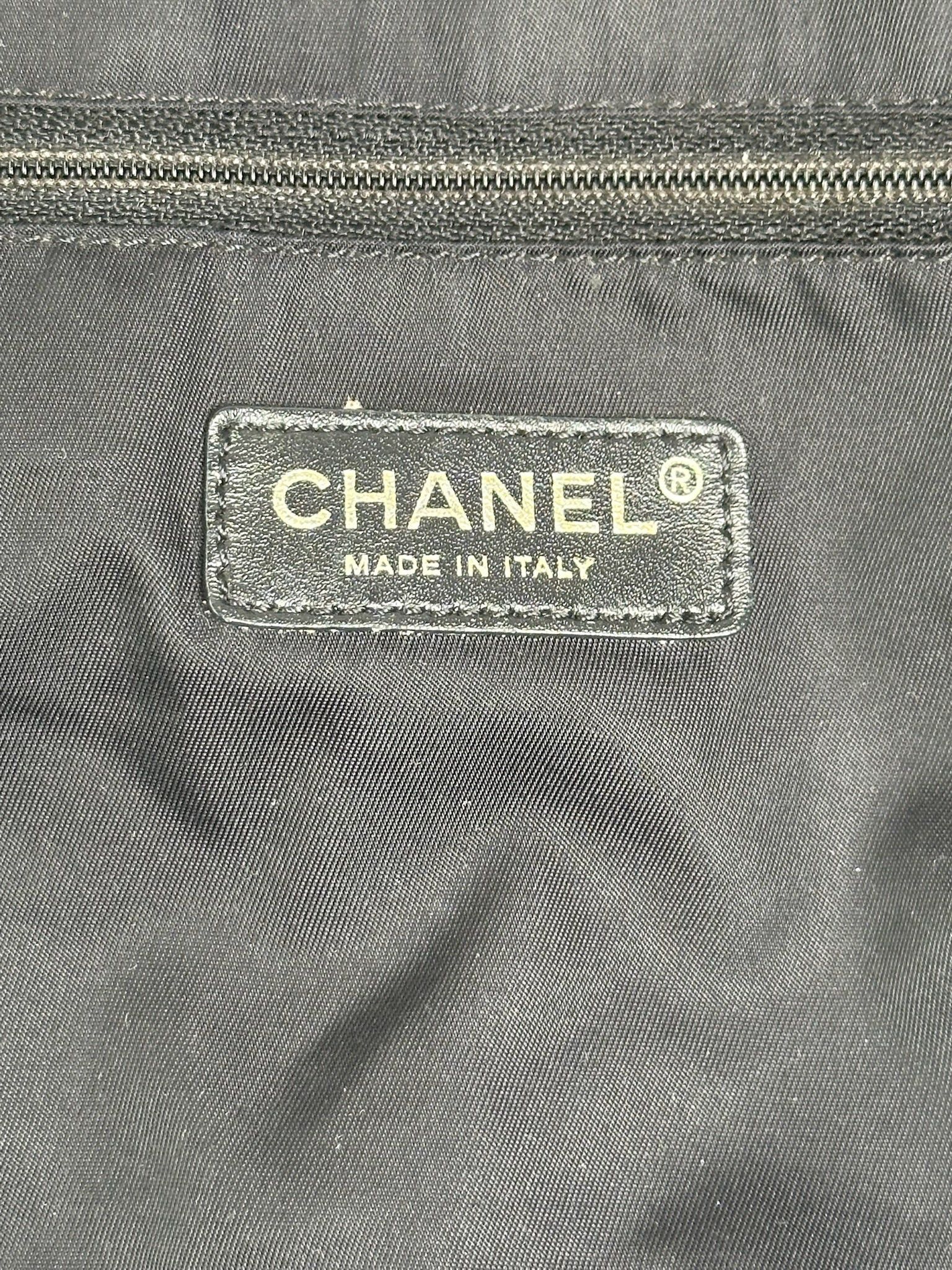 Chanel Vintage Canvas Monogram shopper black Size ONE SIZE - 5 Thumbnail