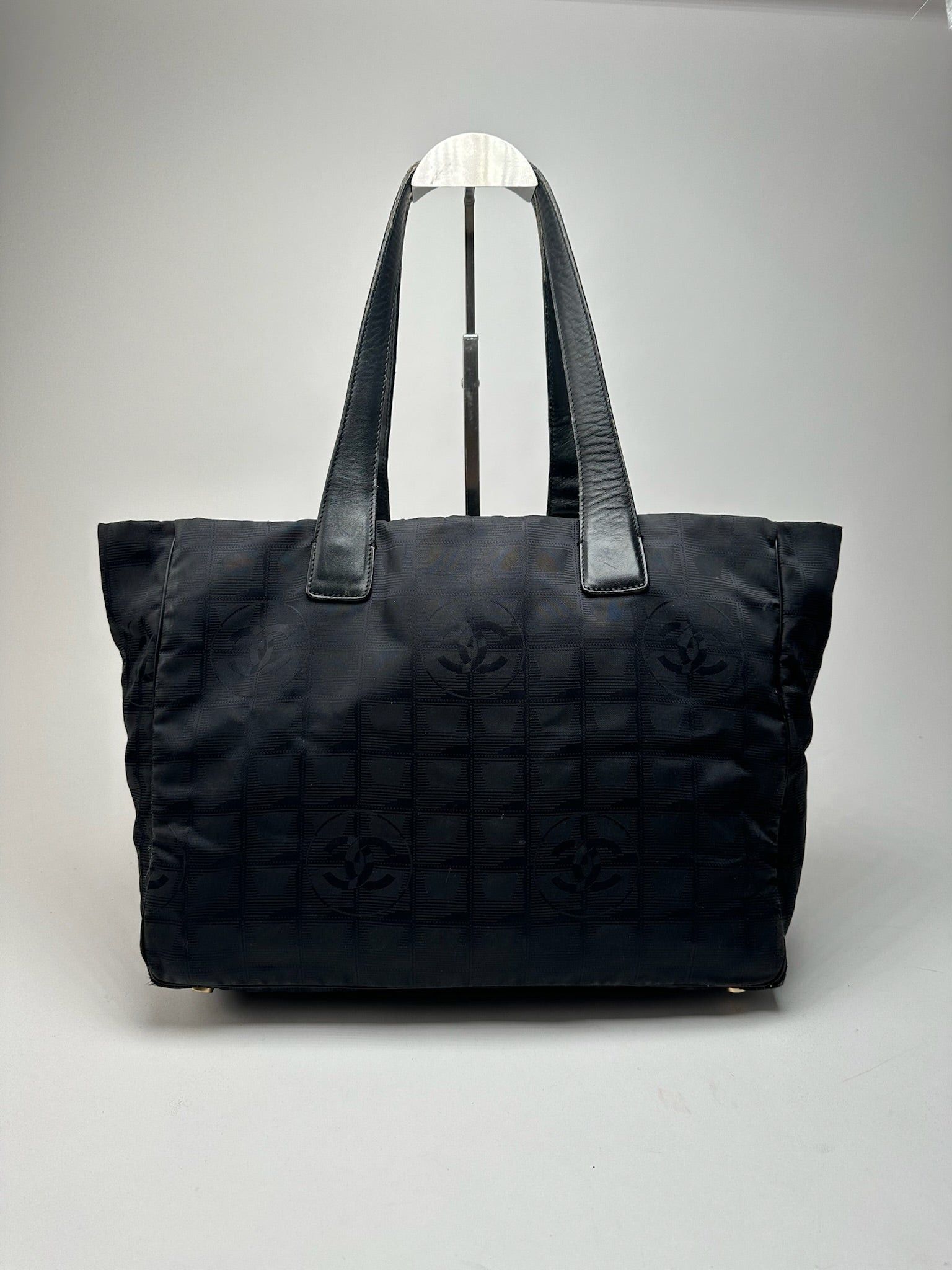 Chanel Vintage Canvas Monogram shopper black Size ONE SIZE - 3 Thumbnail