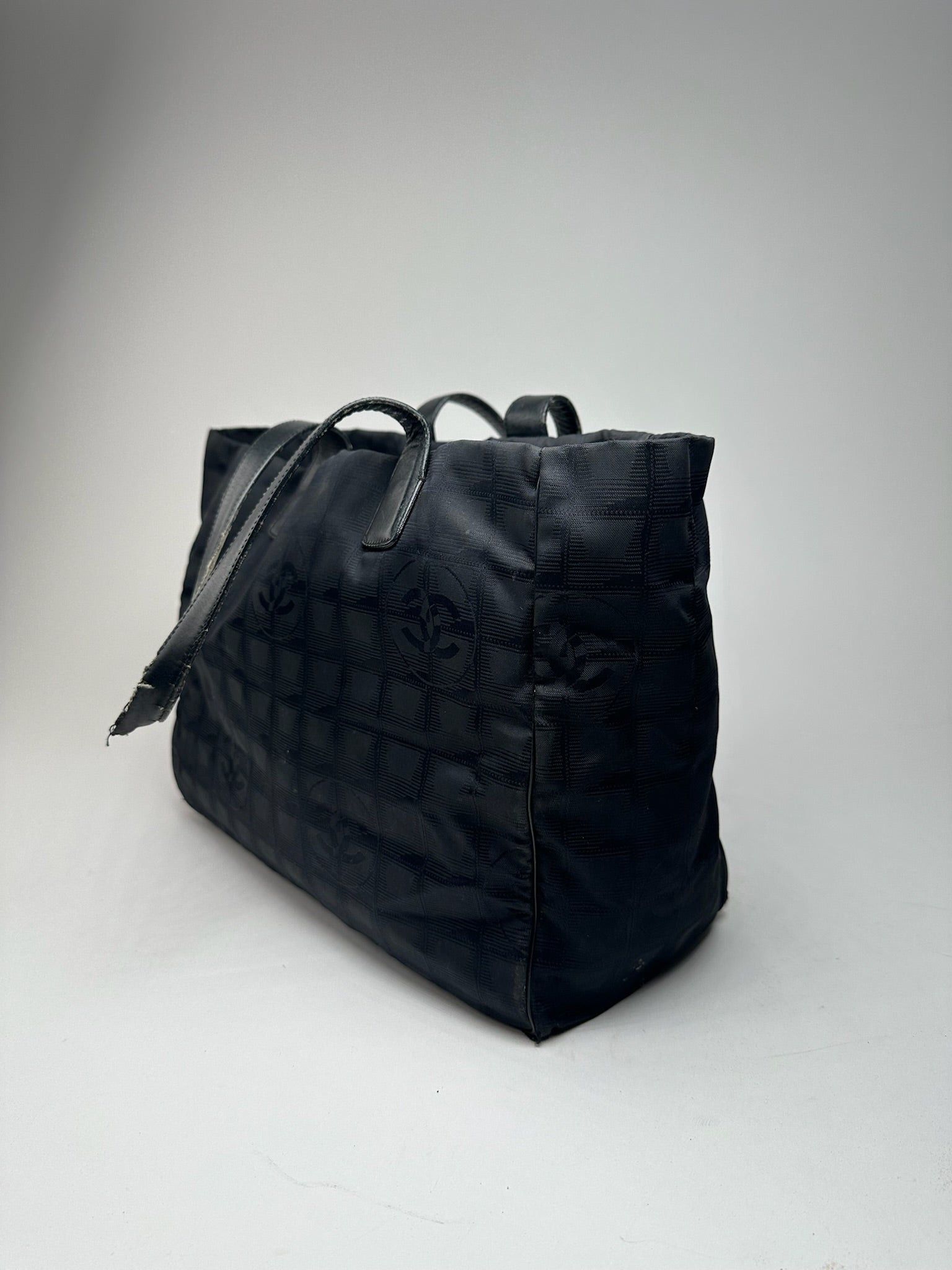 Chanel Vintage Canvas Monogram shopper black Size ONE SIZE - 7 Thumbnail