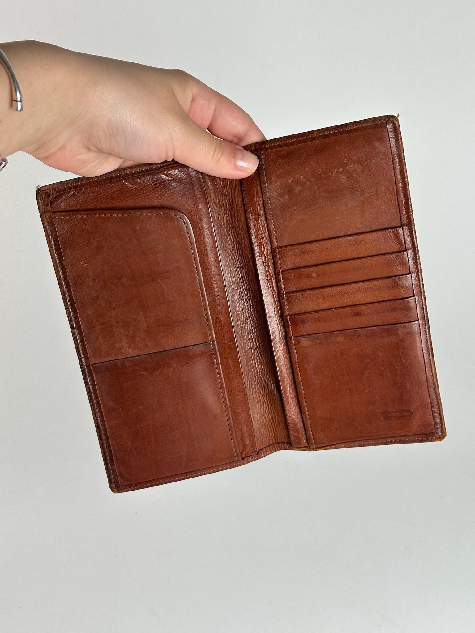 Coach Vintage Leather ID Holder Brown Size ONE SIZE - 8 Thumbnail