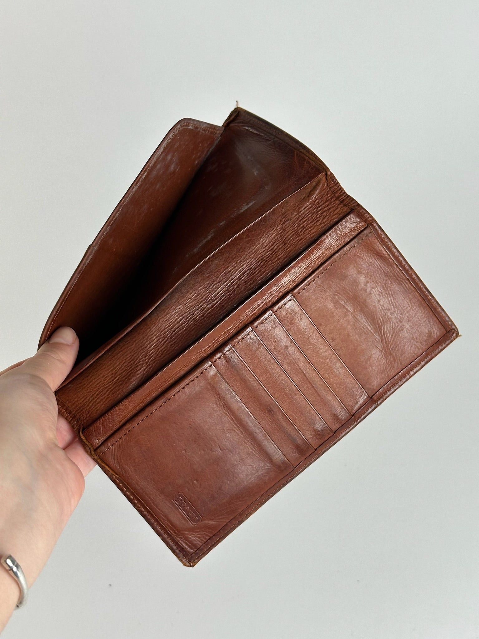 Coach Vintage Leather ID Holder Brown Size ONE SIZE - 7 Thumbnail