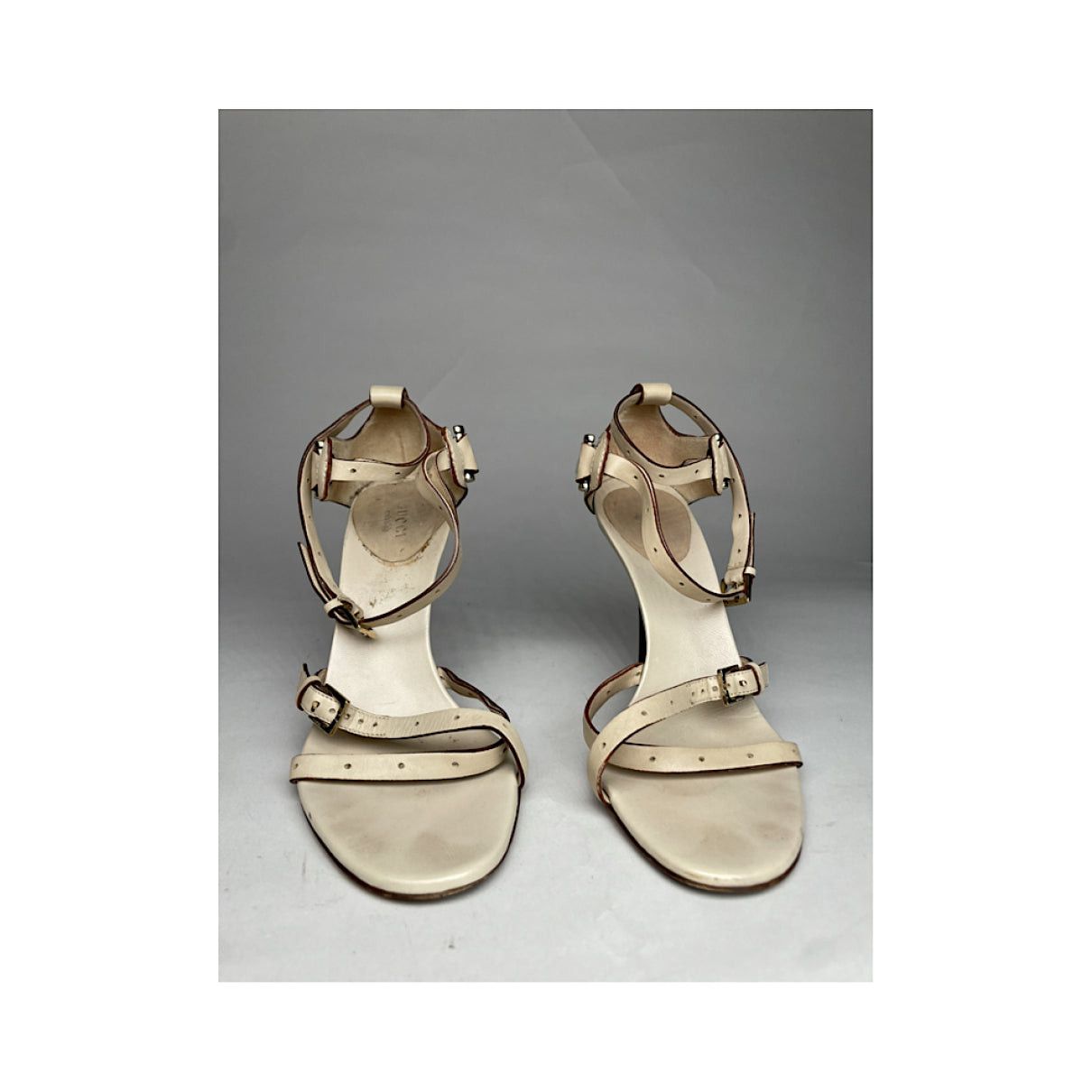 Gucci Beige Patent Leather Heel Size US 6.5 / IT 36.5 - 3 Thumbnail