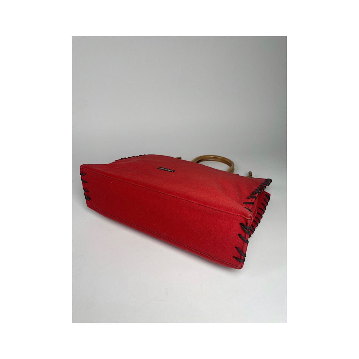 Other Samantha Thavasa Red Cotton Handbag Size ONE SIZE - 4 Thumbnail