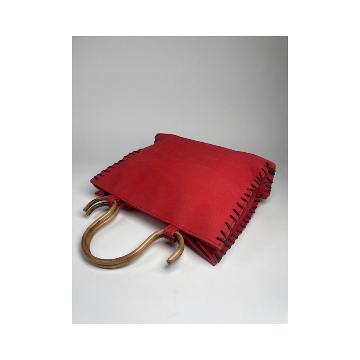 Other Samantha Thavasa Red Cotton Handbag Size ONE SIZE - 5 Thumbnail