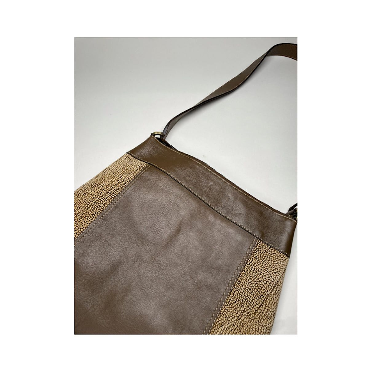 Other BORBONESE Brown Leather Handbag Size ONE SIZE - 5 Thumbnail