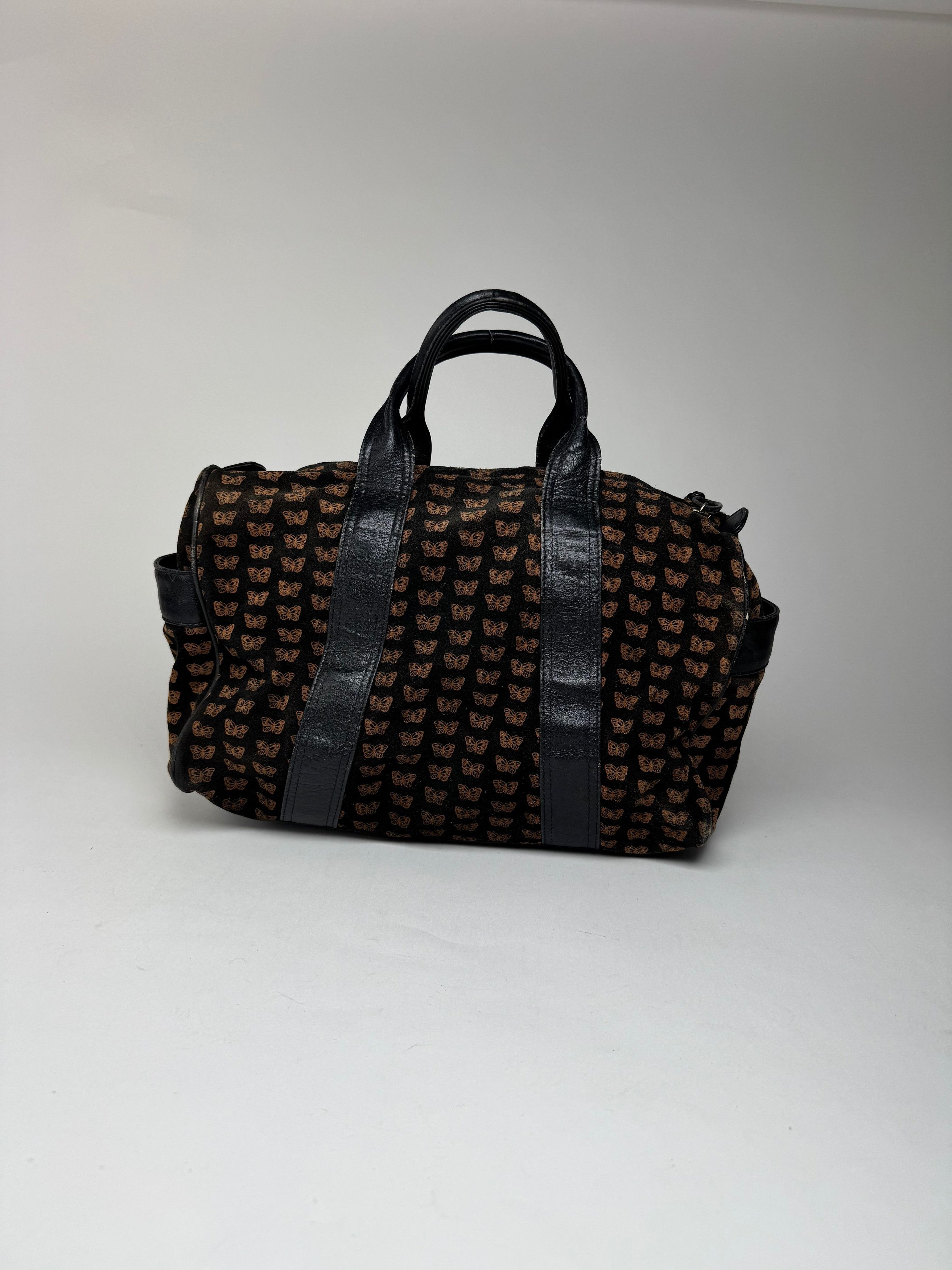 Bottega Veneta Vintage Suede Leather Monogramm Bag black brown Size ONE SIZE - 5 Thumbnail
