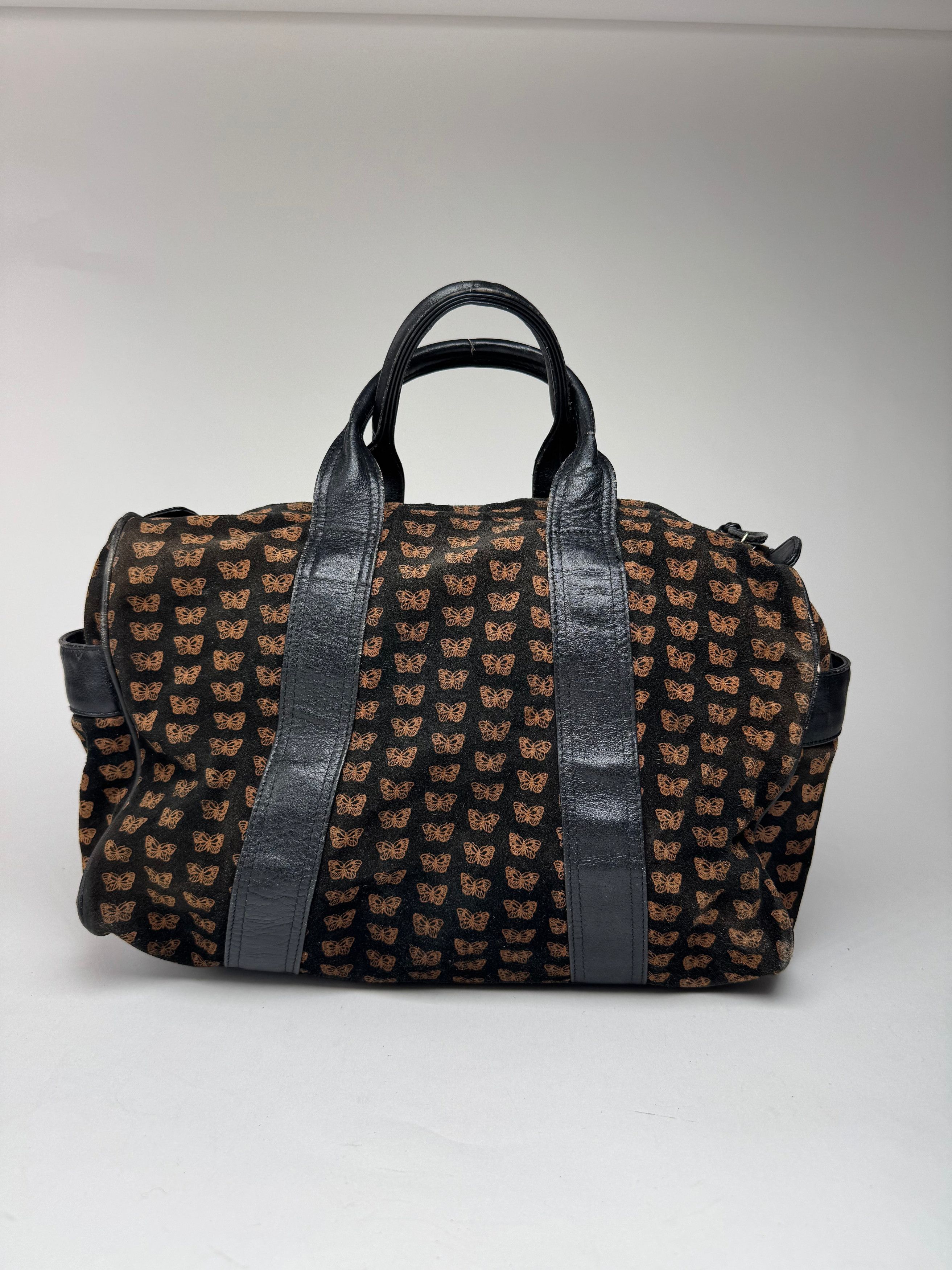 Bottega Veneta Vintage Suede Leather Monogramm Bag black brown Size ONE SIZE - 15 Thumbnail