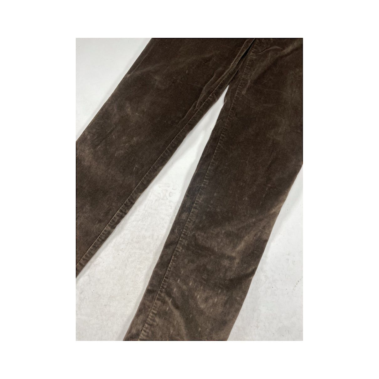 Versace Brown Velvet Trouser Size 27" / US 4 / IT 40 - 3 Thumbnail