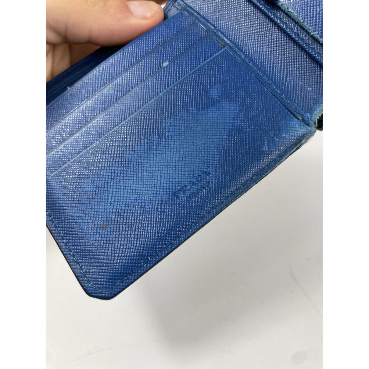 Prada Blue Leather Purse Size ONE SIZE - 5 Thumbnail