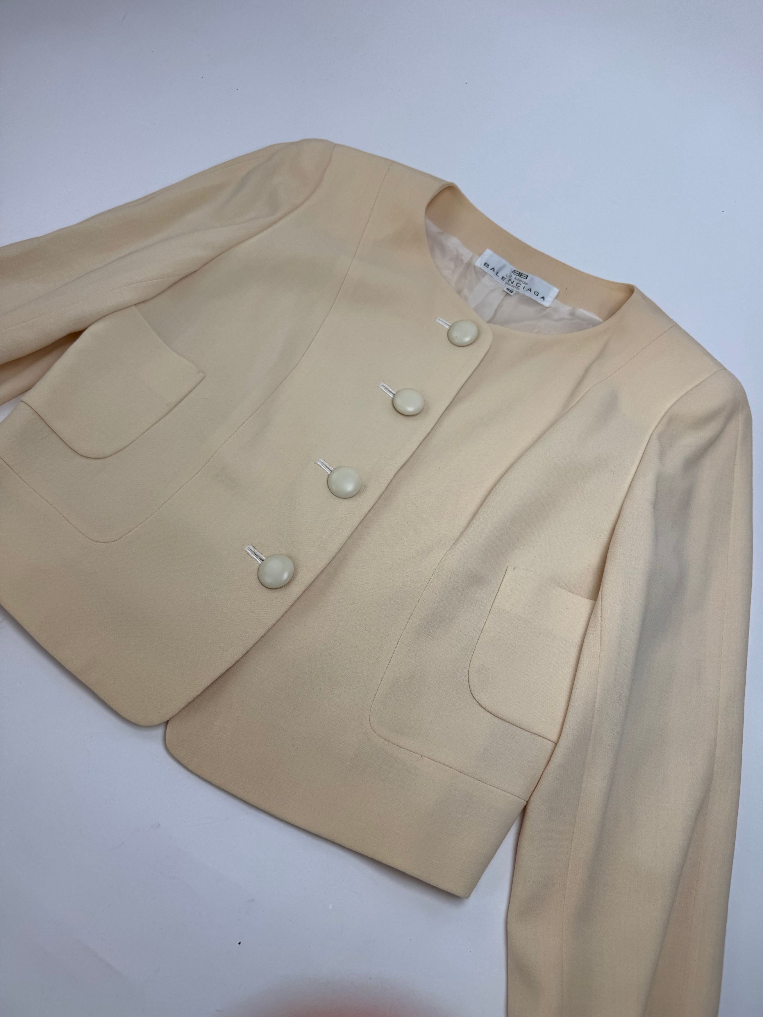 Balenciaga Vintage Silk Jacket beige M Size M / US 6-8 / IT 42-44 - 5 Thumbnail