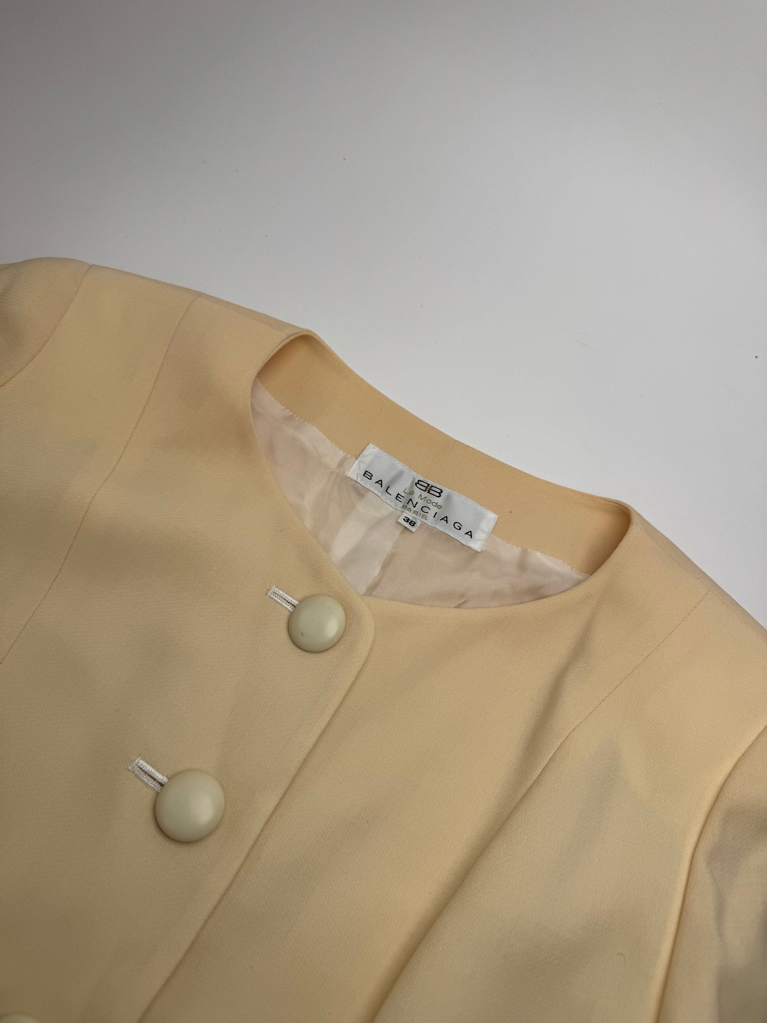 Balenciaga Vintage Silk Jacket beige M Size M / US 6-8 / IT 42-44 - 6 Thumbnail