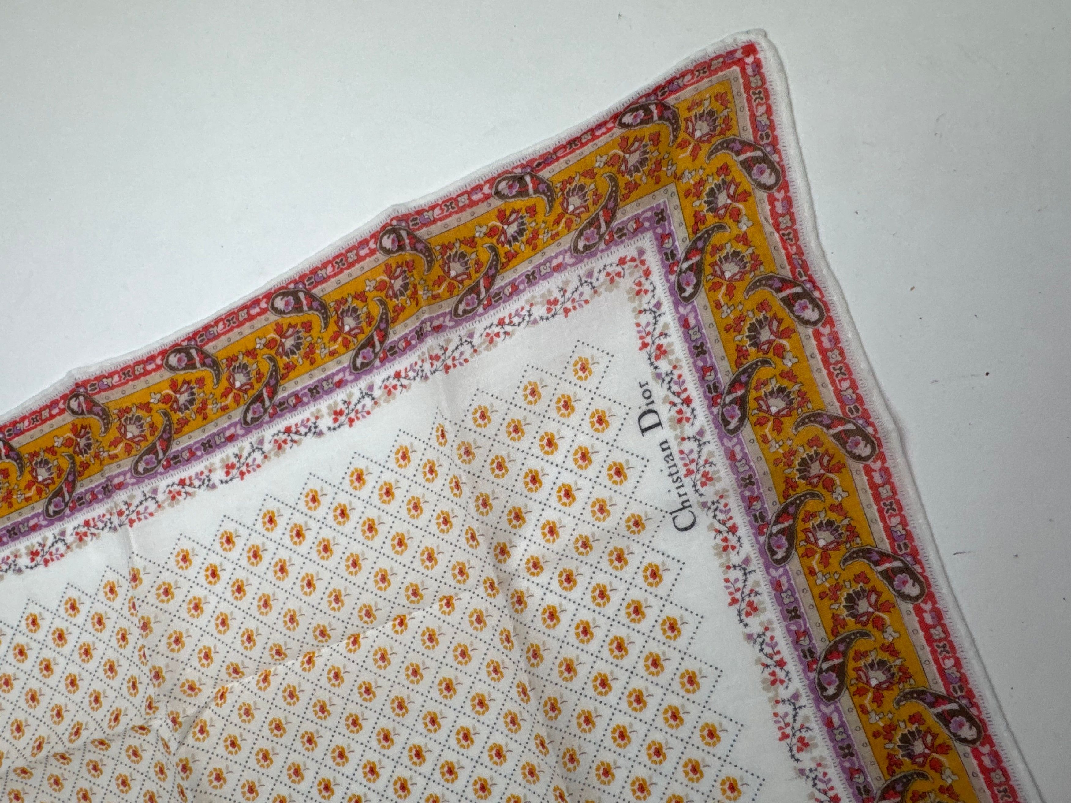 Dior Vintage Polka Dots scarf Size ONE SIZE - 2 Thumbnail
