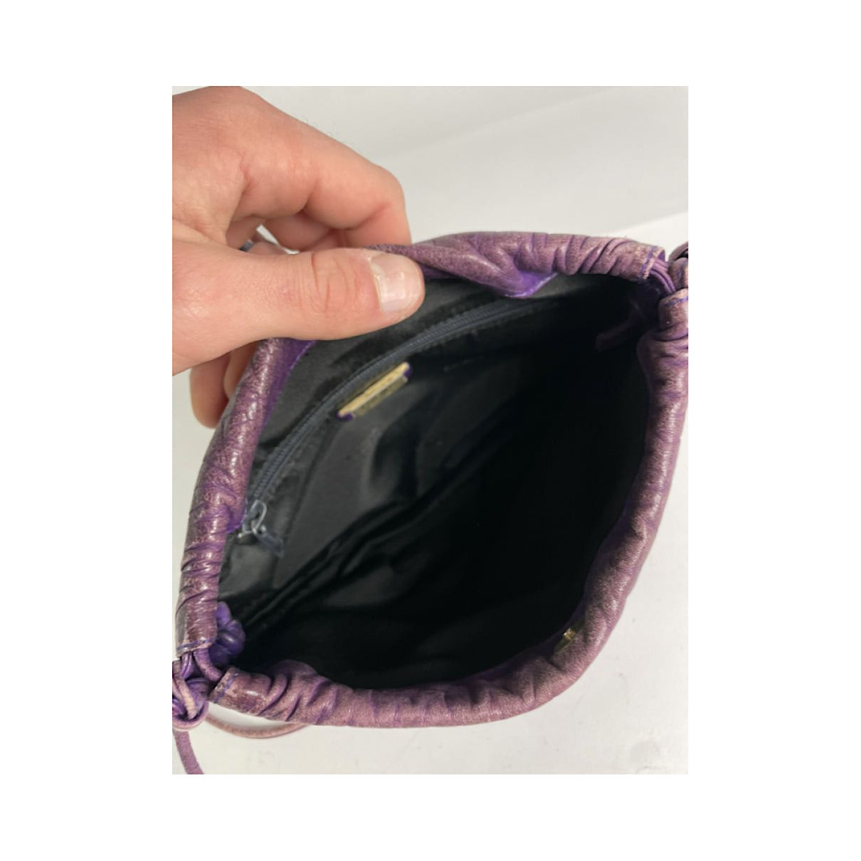 Loewe Flamenco Purple Leather Handbag Size ONE SIZE - 2 Thumbnail