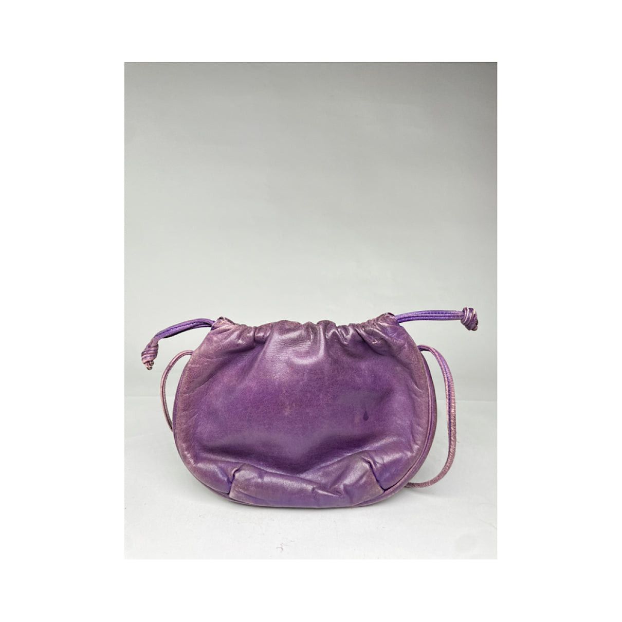 Loewe Flamenco Purple Leather Handbag Size ONE SIZE - 3 Thumbnail