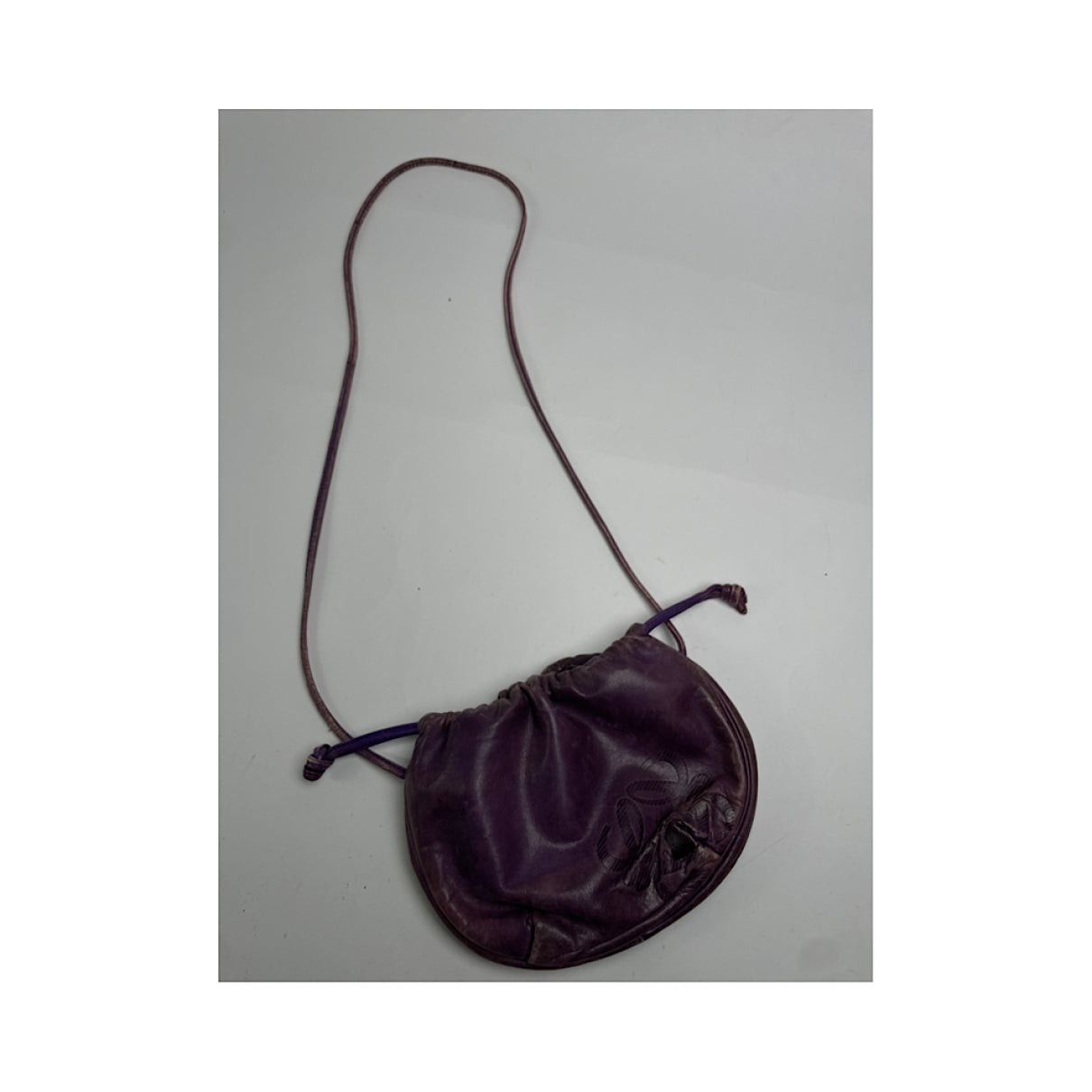 Loewe Flamenco Purple Leather Handbag Size ONE SIZE - 5 Thumbnail
