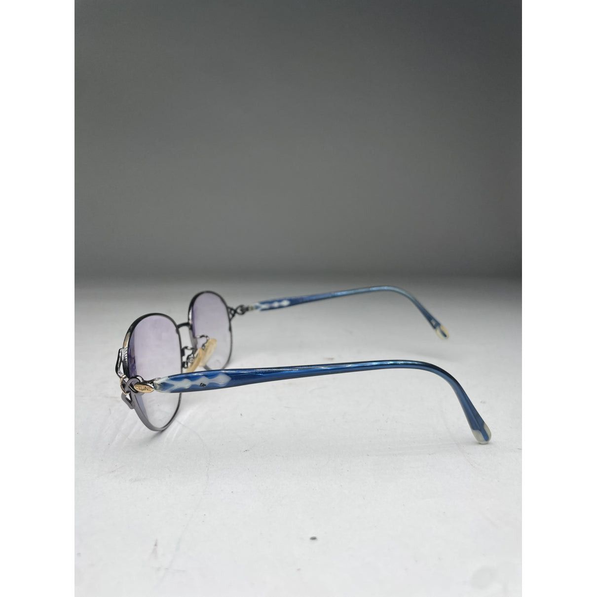 Celine Blue Plastic Sunglasses Size ONE SIZE - 3 Thumbnail