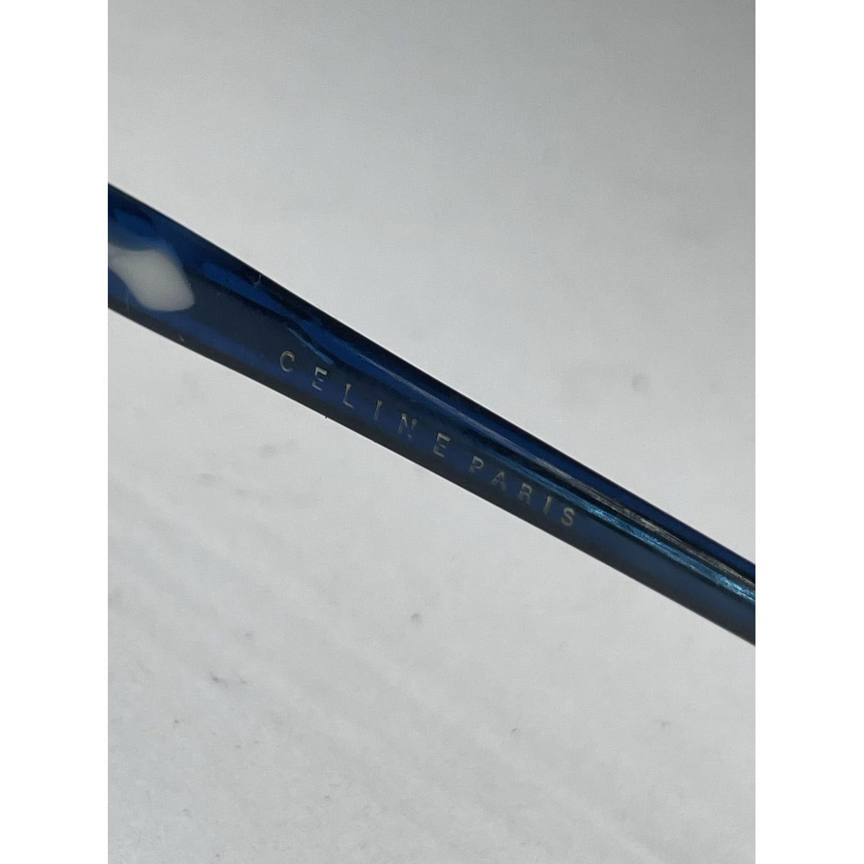 Celine Blue Plastic Sunglasses Size ONE SIZE - 5 Thumbnail