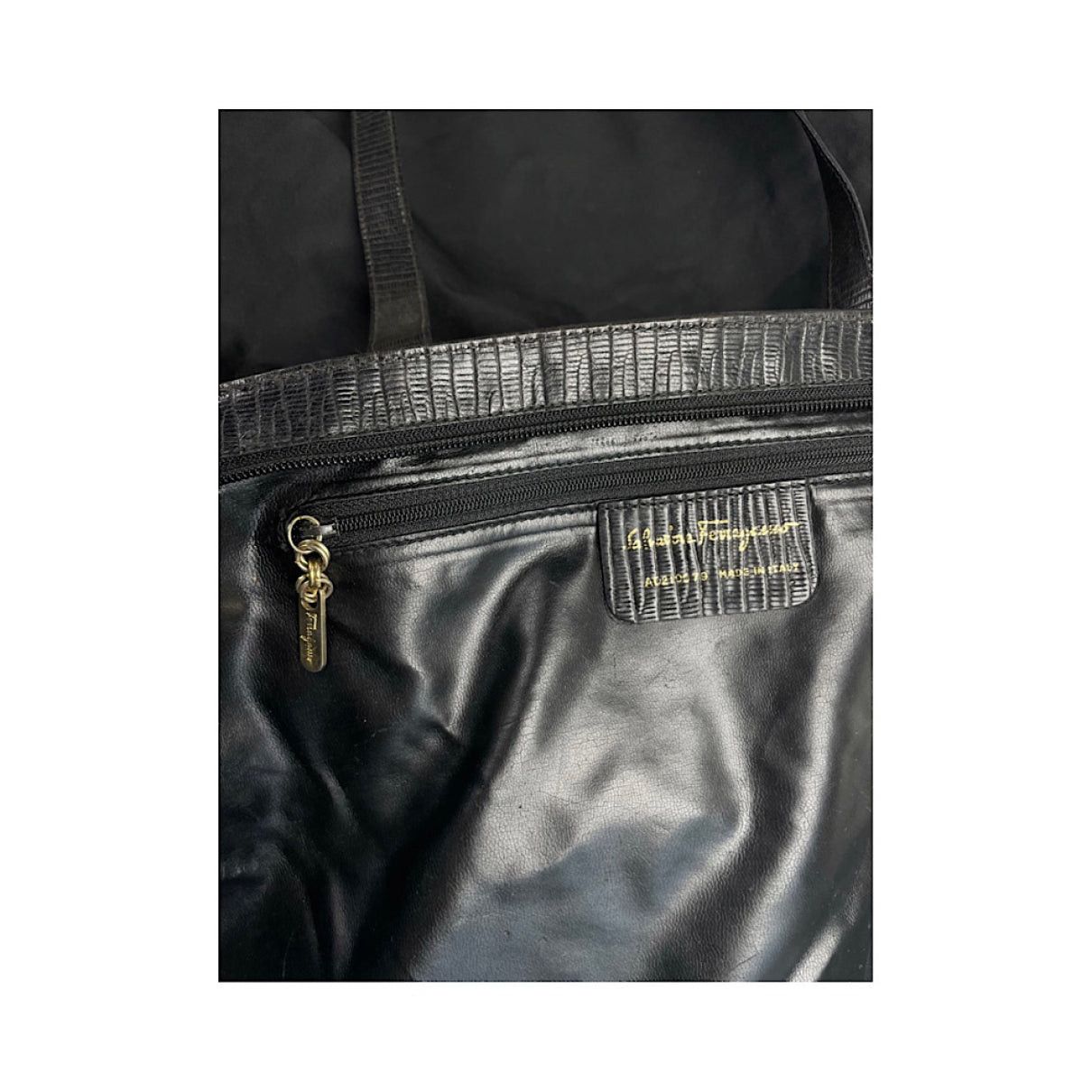 Salvatore Ferragamo Wanda Black Polyester Handbag Size ONE SIZE - 5 Thumbnail