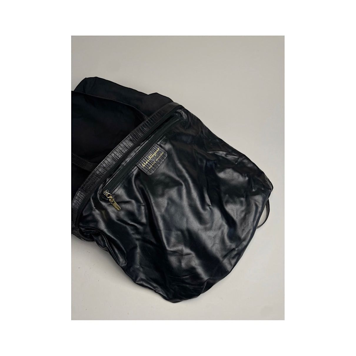 Salvatore Ferragamo Wanda Black Polyester Handbag Size ONE SIZE - 4 Thumbnail
