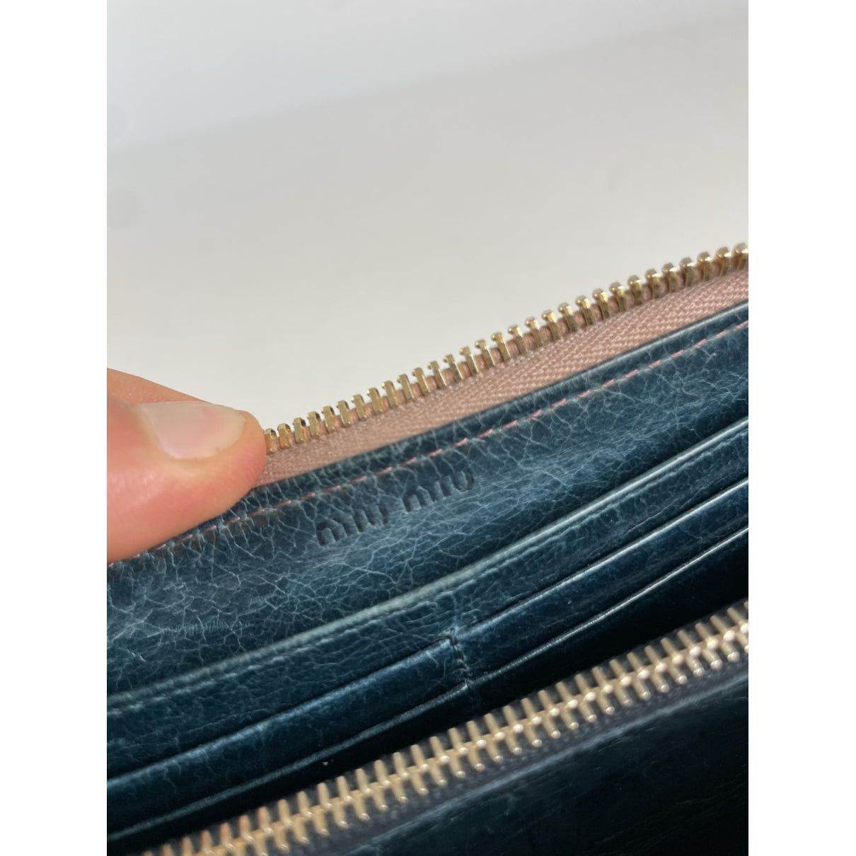 Miu Miu Beige Leather Wallet Size ONE SIZE - 4 Thumbnail