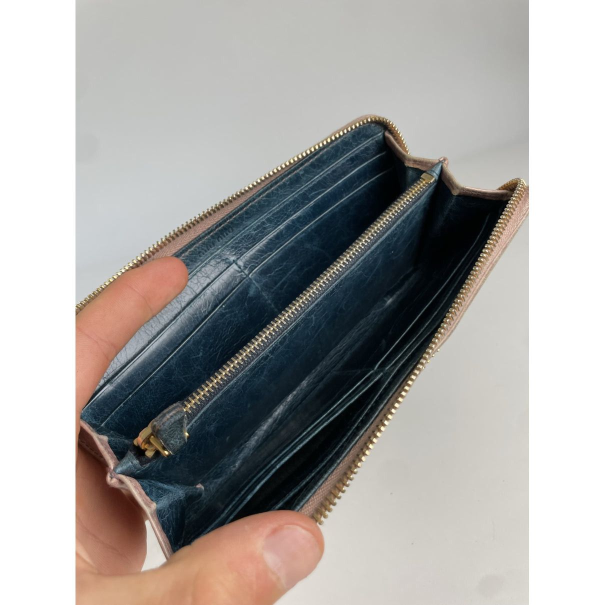 Miu Miu Beige Leather Wallet Size ONE SIZE - 3 Thumbnail