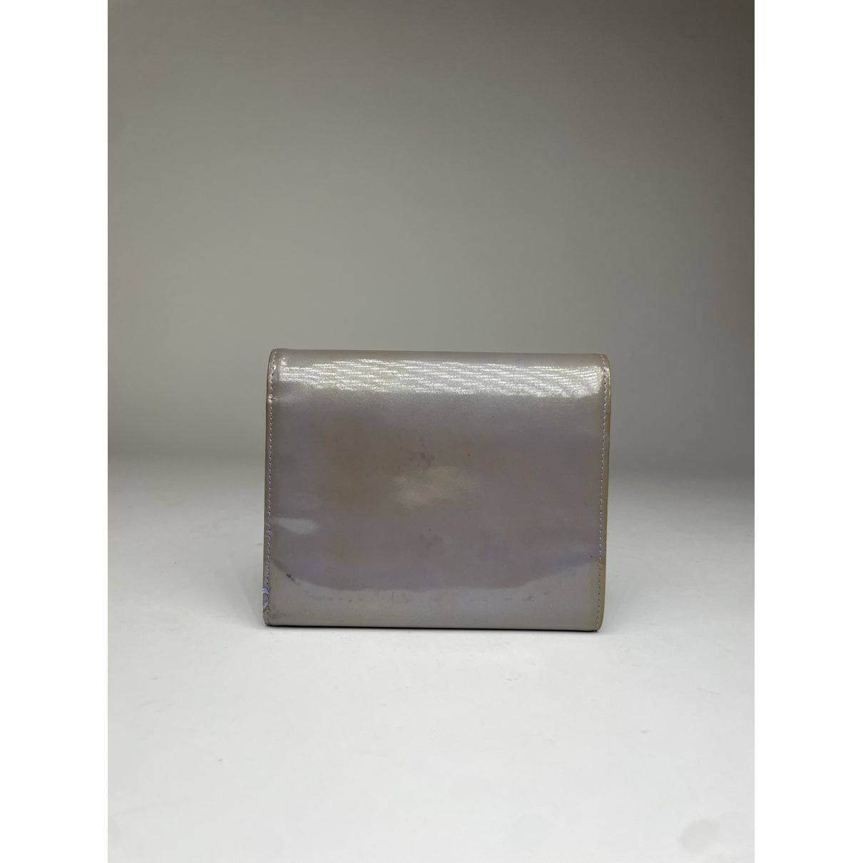 Prada Grey Patent Leather Wallet Size ONE SIZE - 4 Thumbnail